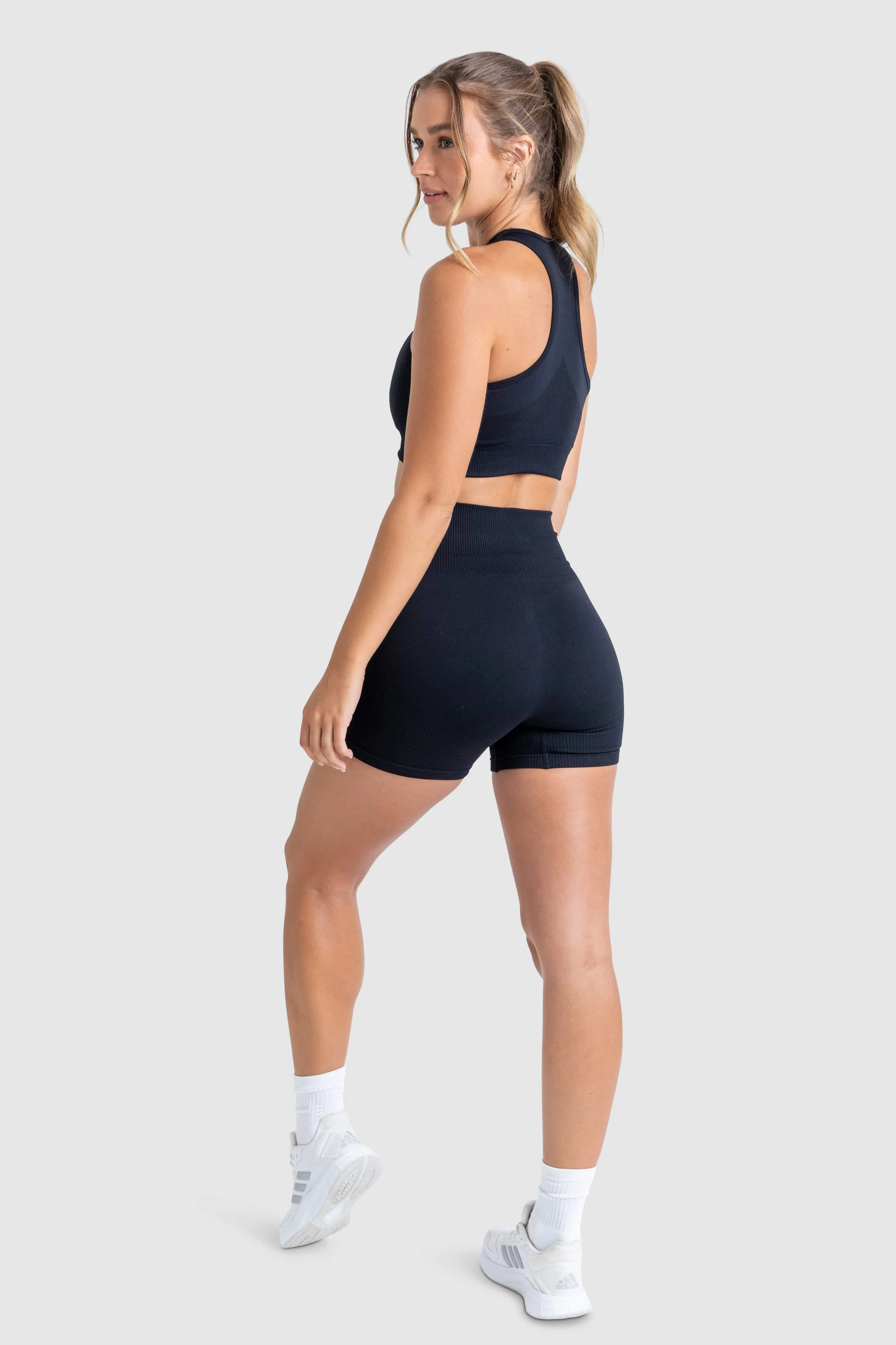 Impact Solid High-Neck Crop - Jet Black sold by DOYOUEVEN product image thumbnail 3