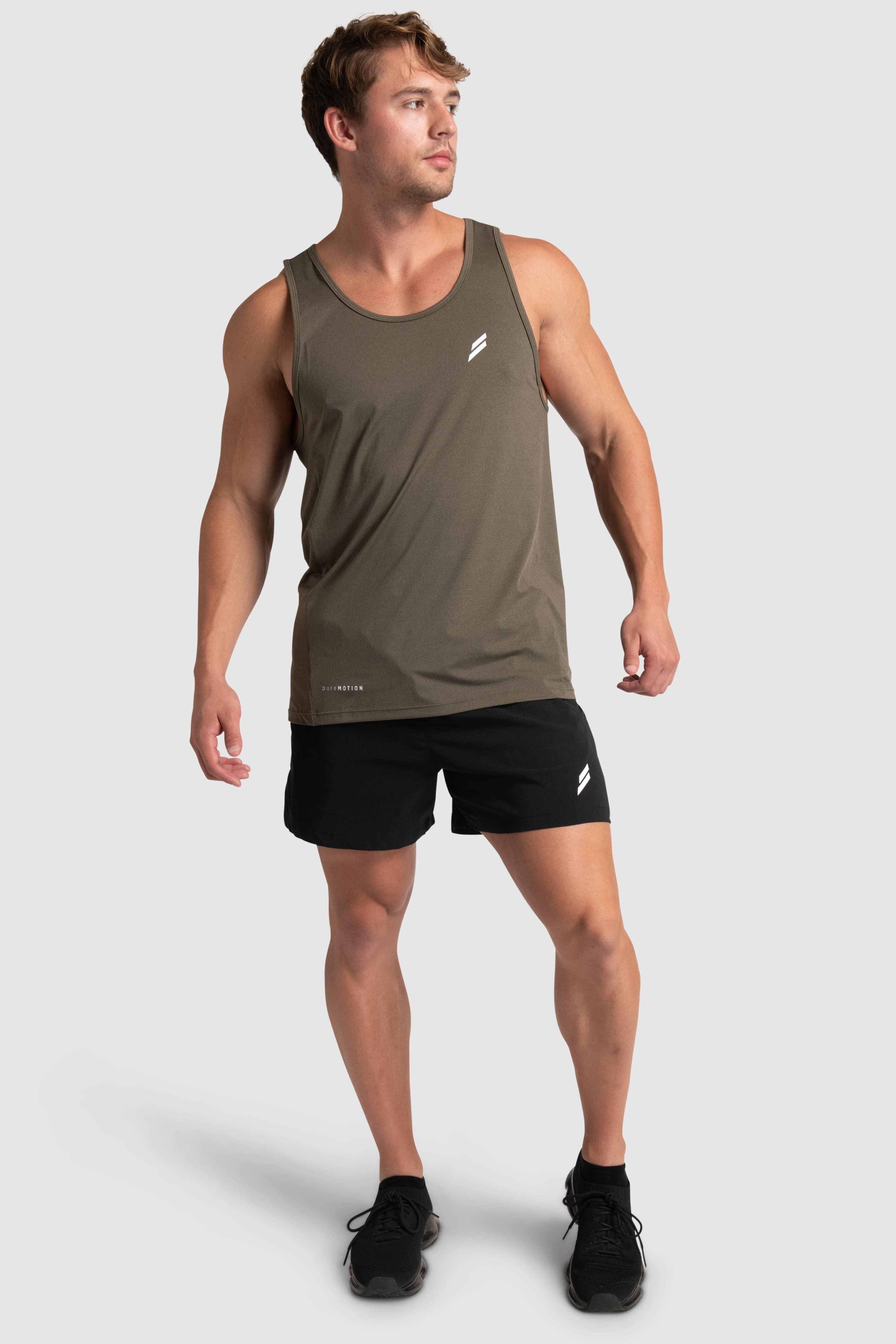 Puremotion Singlet V2 - Combat Green sold by DOYOUEVEN product image thumbnail 2