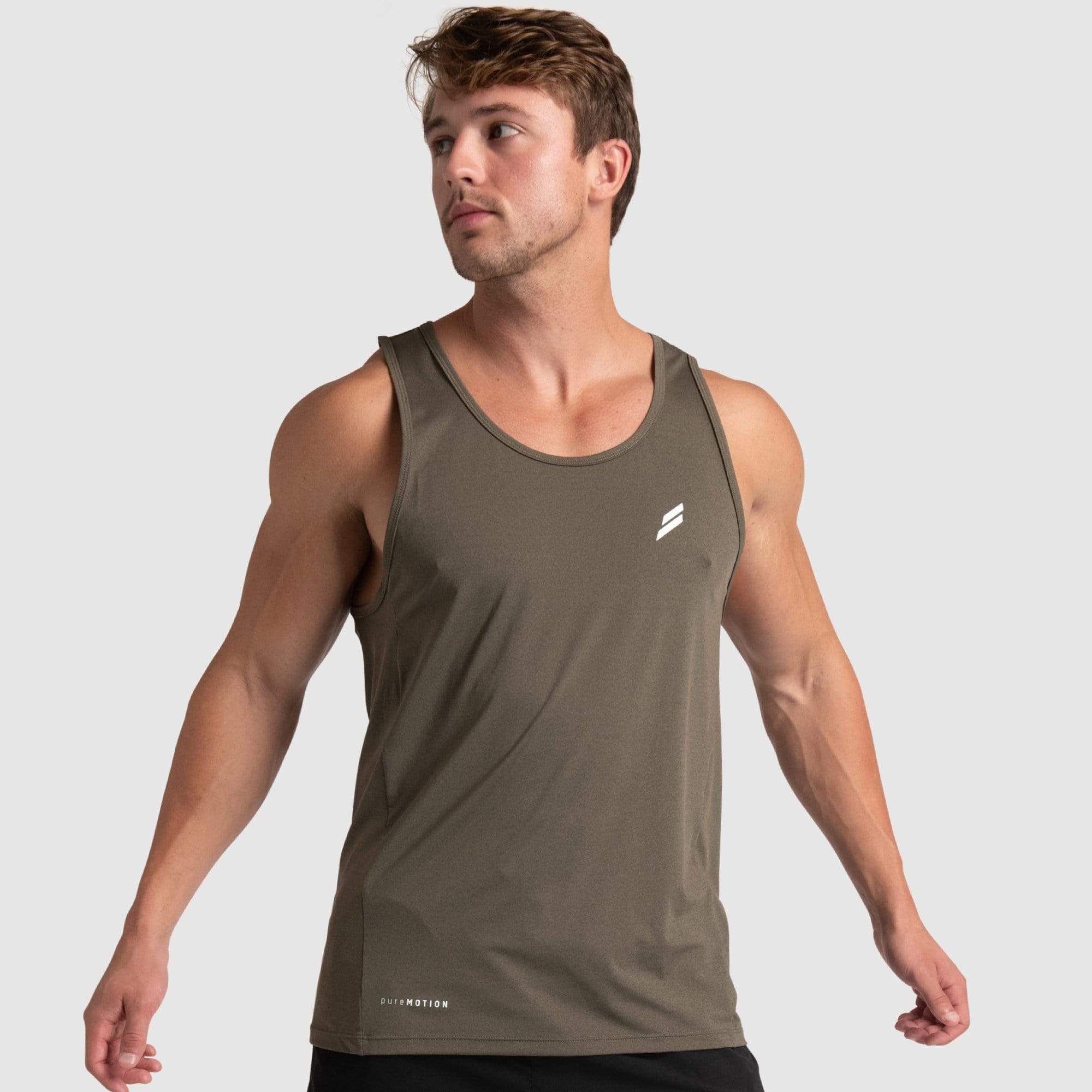 Puremotion Singlet V2 - Combat Green sold by DOYOUEVEN