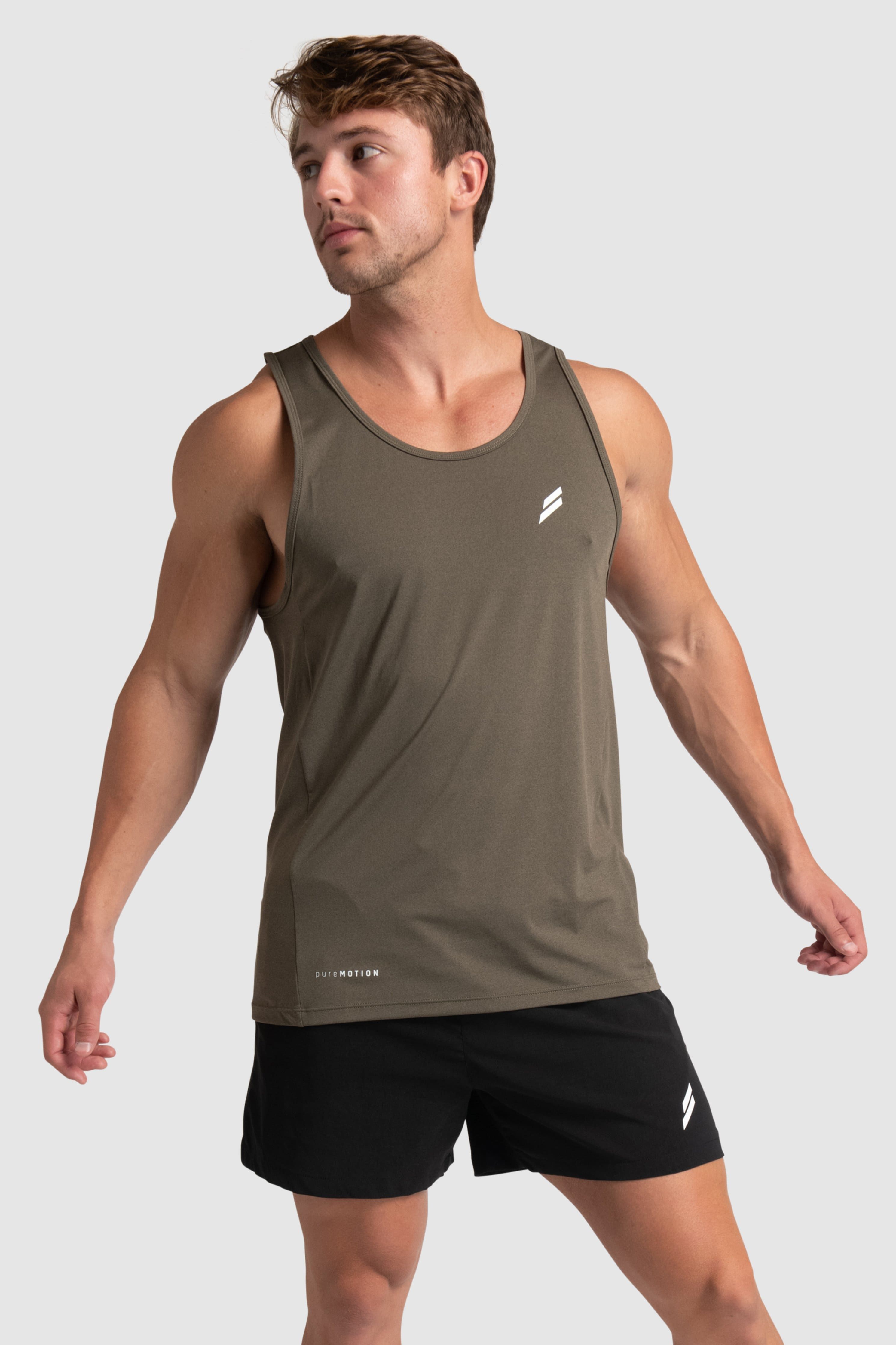 Puremotion Singlet V2 - Combat Green sold by DOYOUEVEN product image thumbnail 4