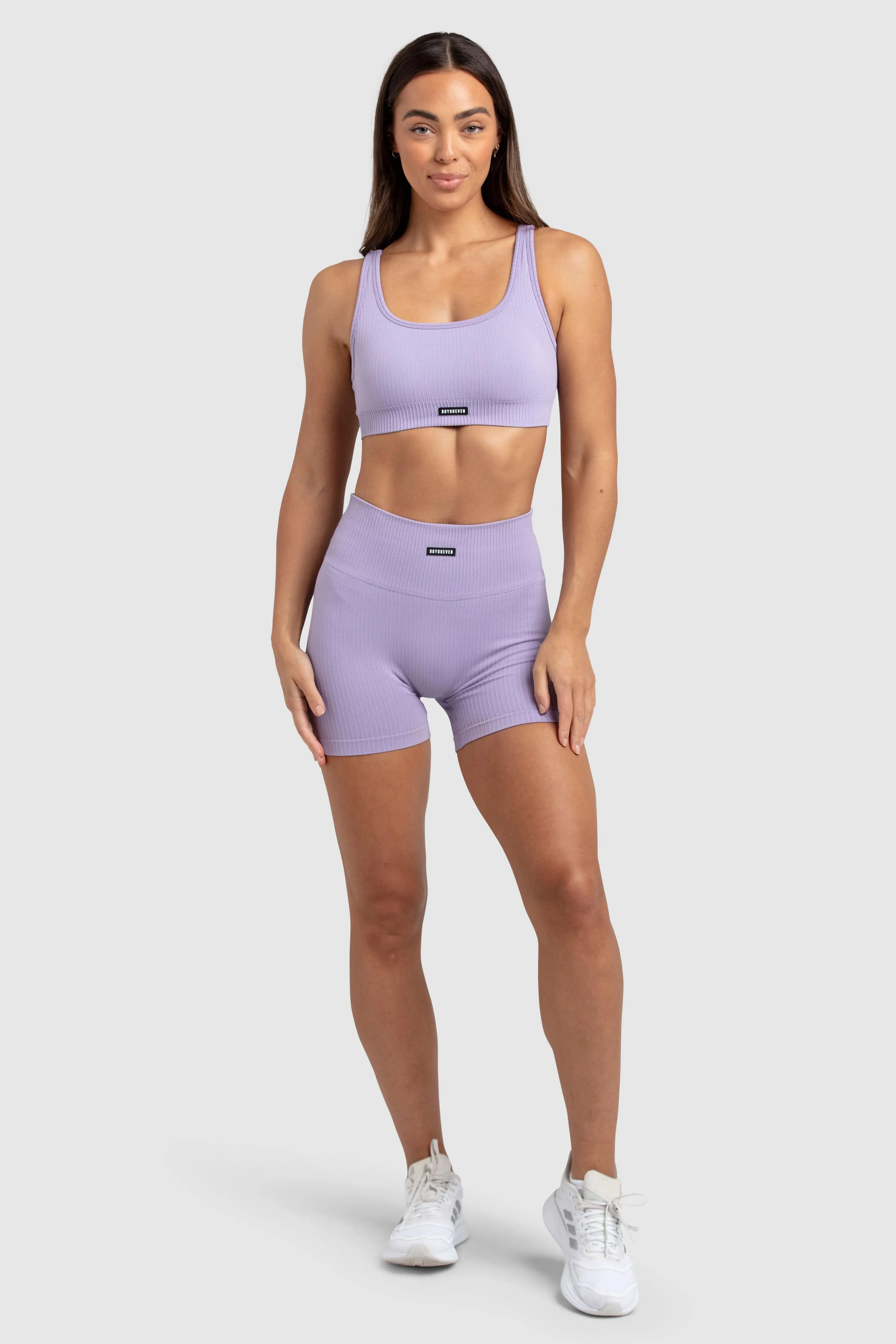 Ribbed Seamless Shorts - Soft Purple sold by DOYOUEVEN product image thumbnail 2