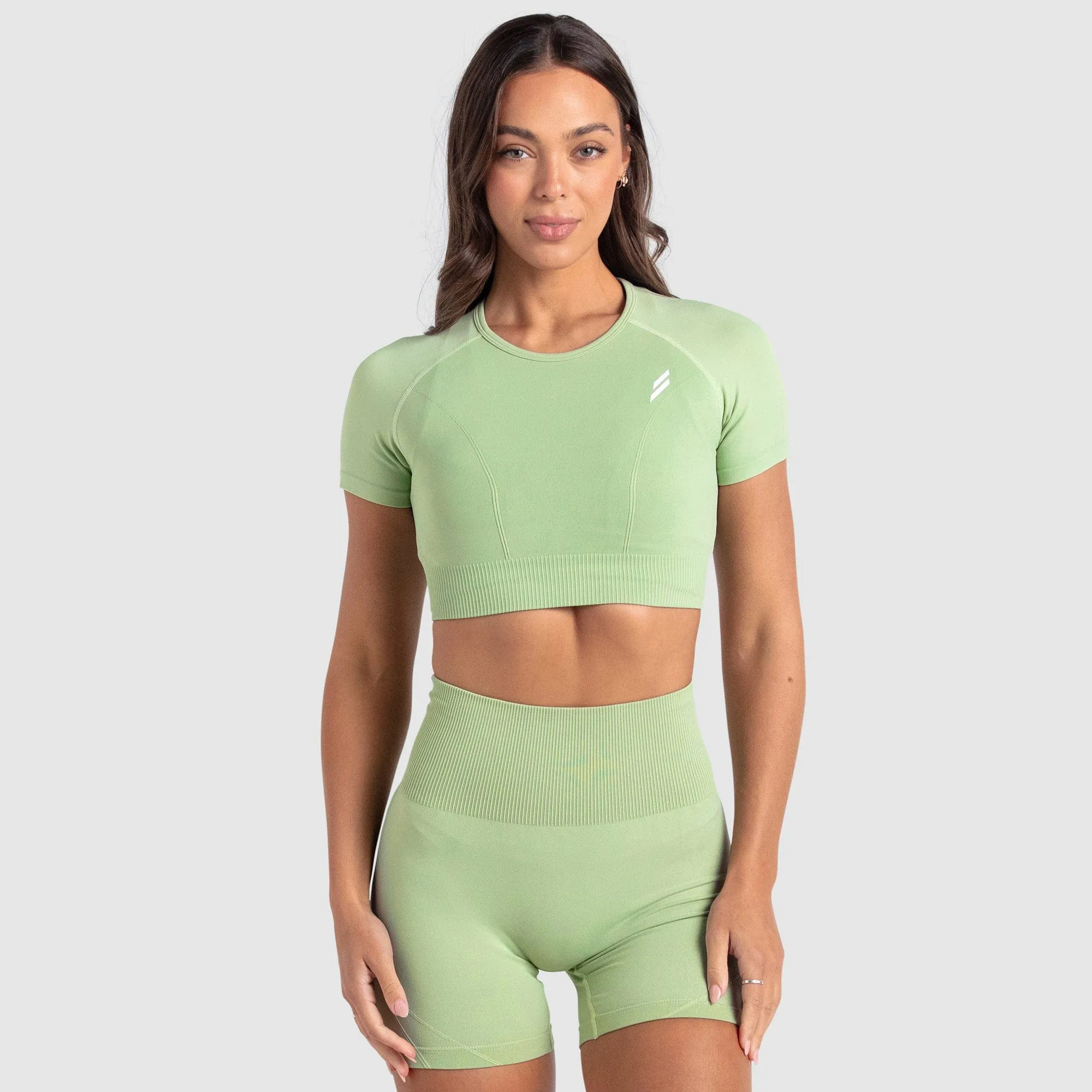 Hyperflex 2 Cropped Tee - Pastel Green sold by DOYOUEVEN