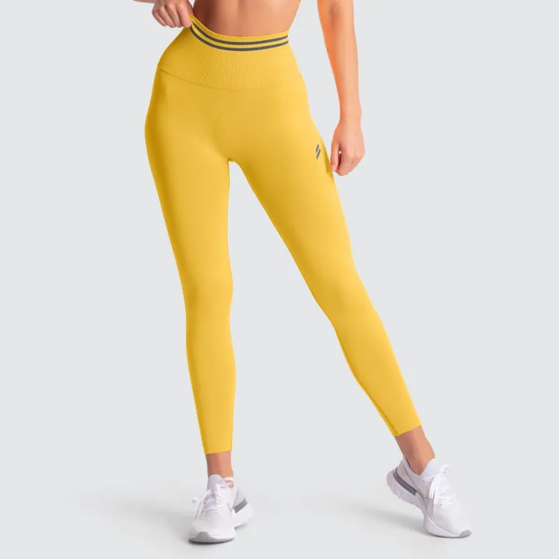 DYE Scrunch Seamless Leggings - Sunny Yellow sold by DOYOUEVEN