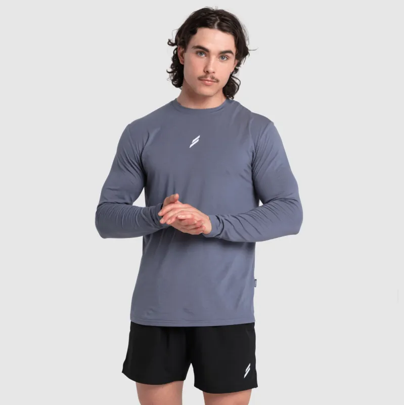 Mark Longsleeve - Charcoal sold by DOYOUEVEN