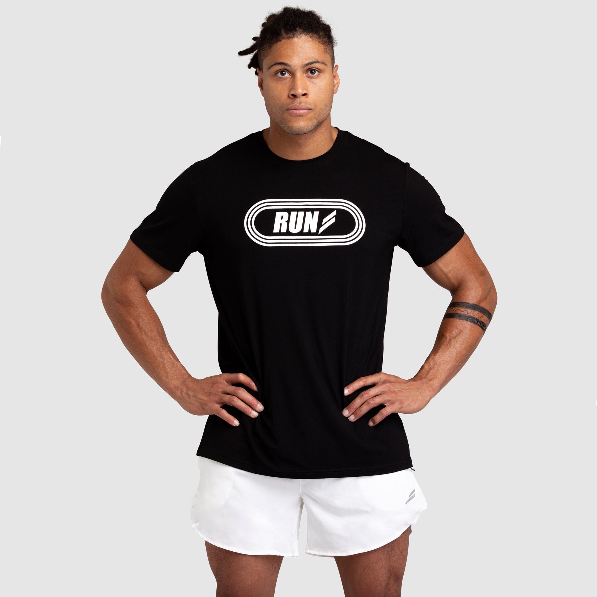 Run Regular Fit Tee - Black sold by DOYOUEVEN product image thumbnail 3