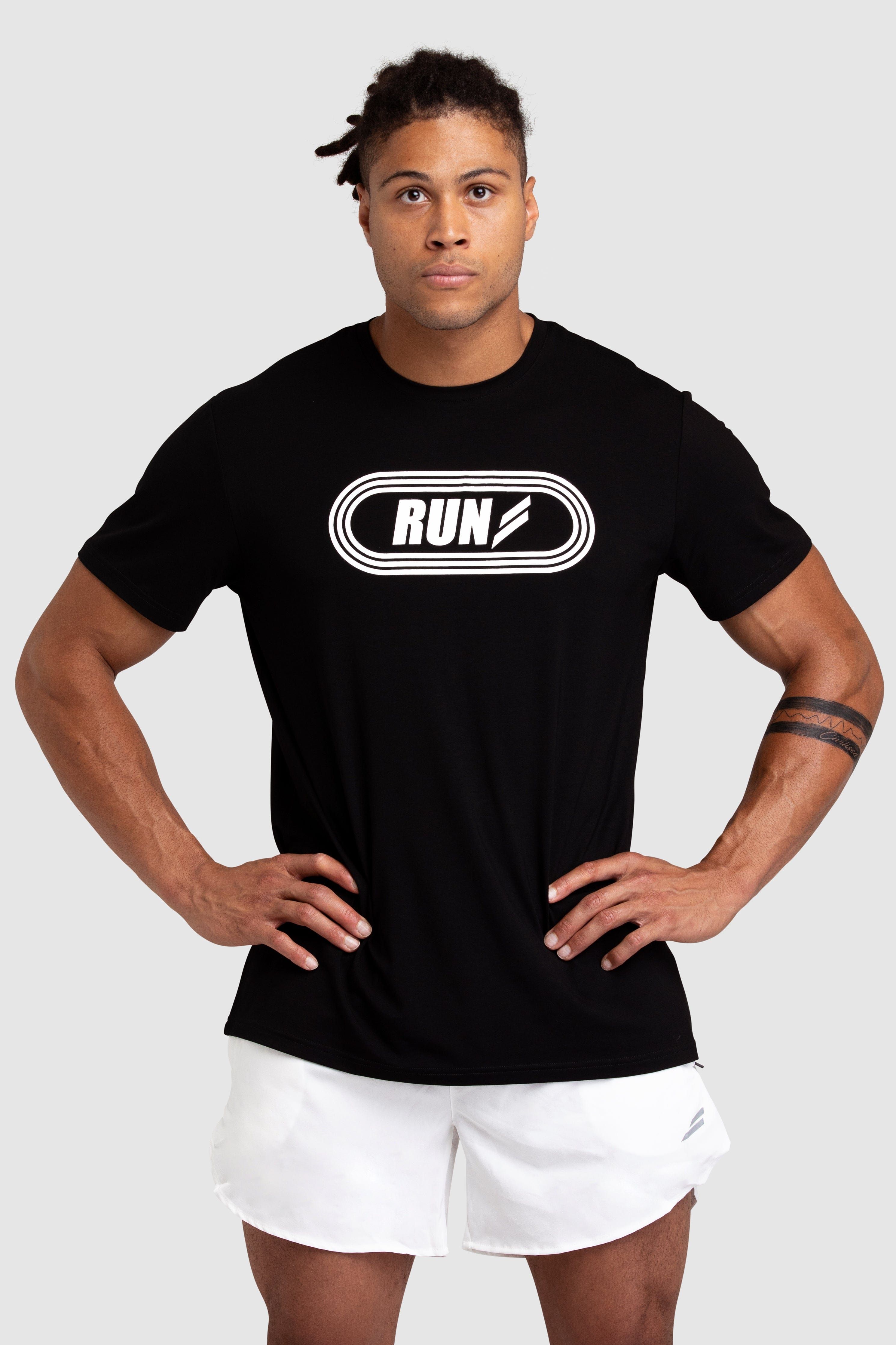 Run Regular Fit Tee - Black sold by DOYOUEVEN product image thumbnail 4