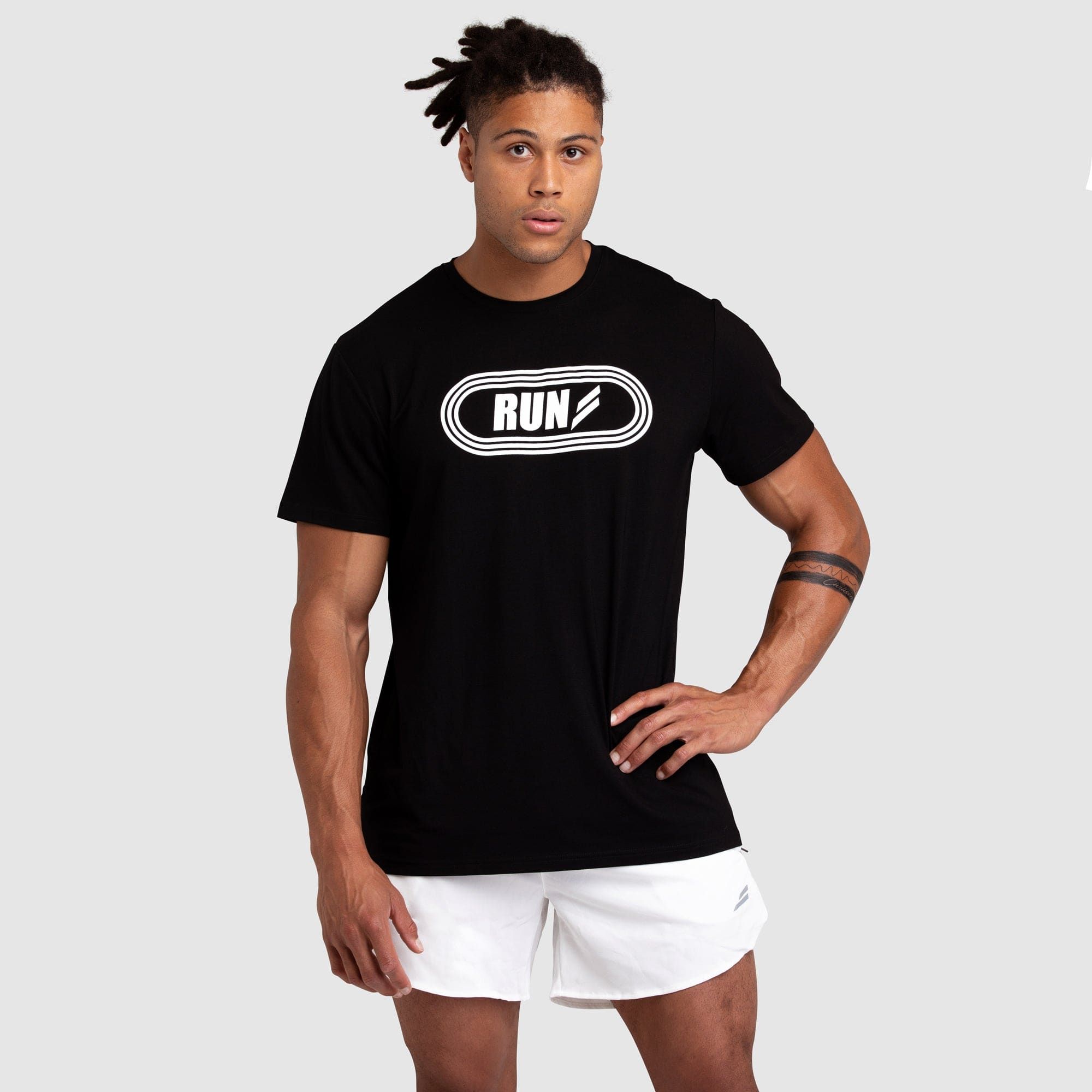 Run Regular Fit Tee - Black sold by DOYOUEVEN product image thumbnail 2