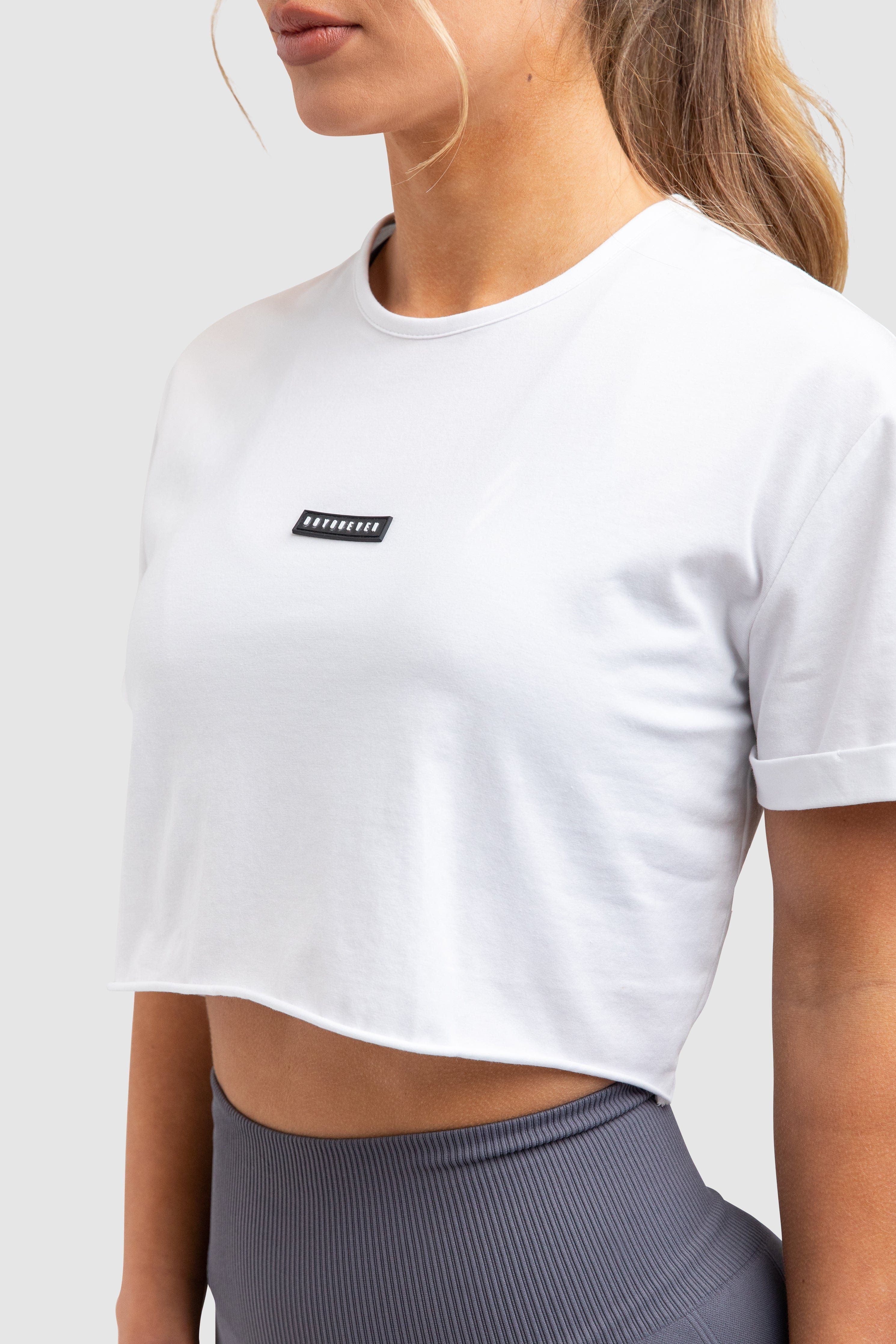 Everyday Cropped Tee - White sold by DOYOUEVEN product image thumbnail 4
