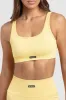 Ribbed Seamless Crop - Canary Yellow sold by DOYOUEVEN