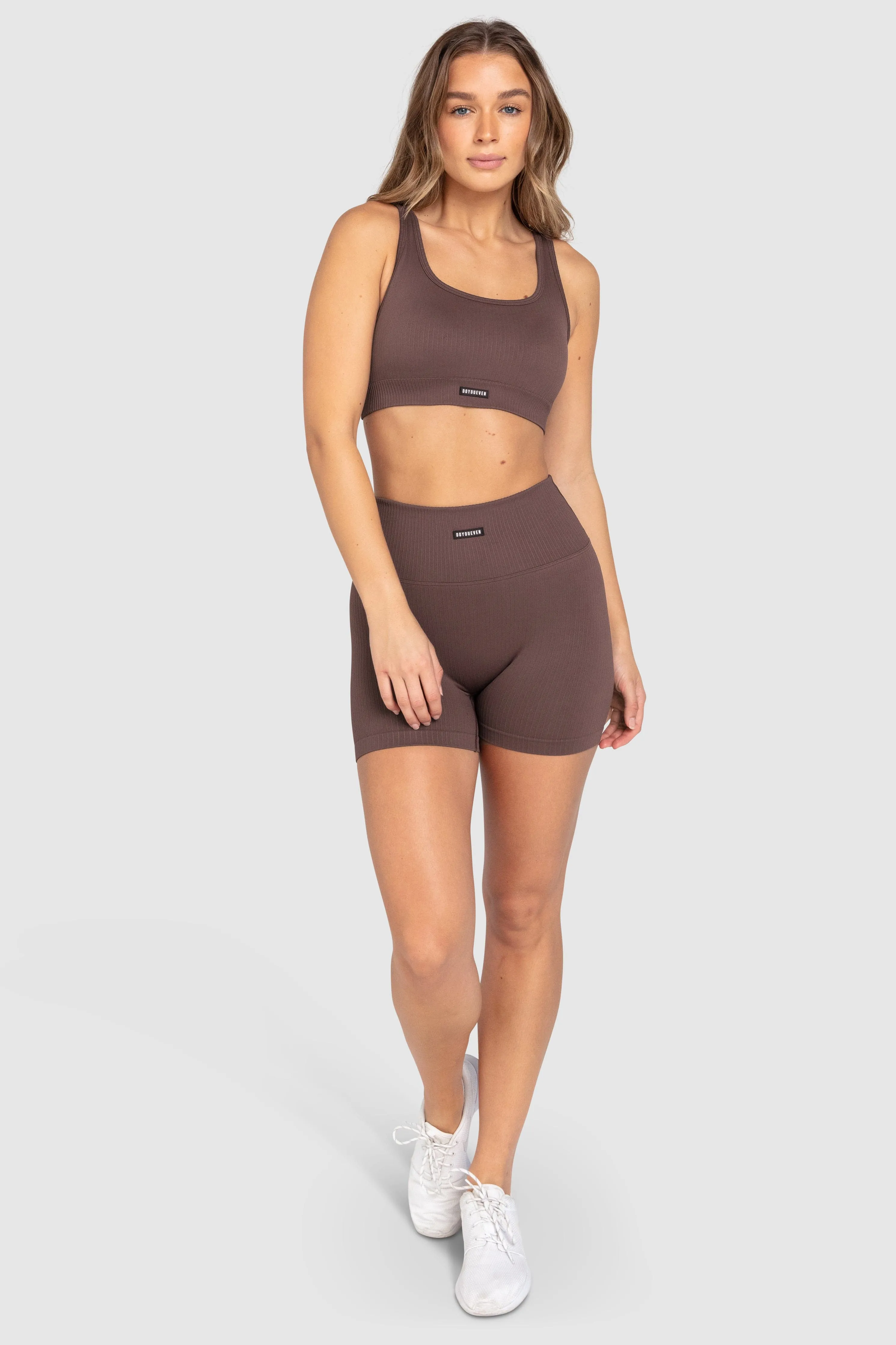 Ribbed Seamless Crop - Espresso Brown sold by DOYOUEVEN product image thumbnail 2