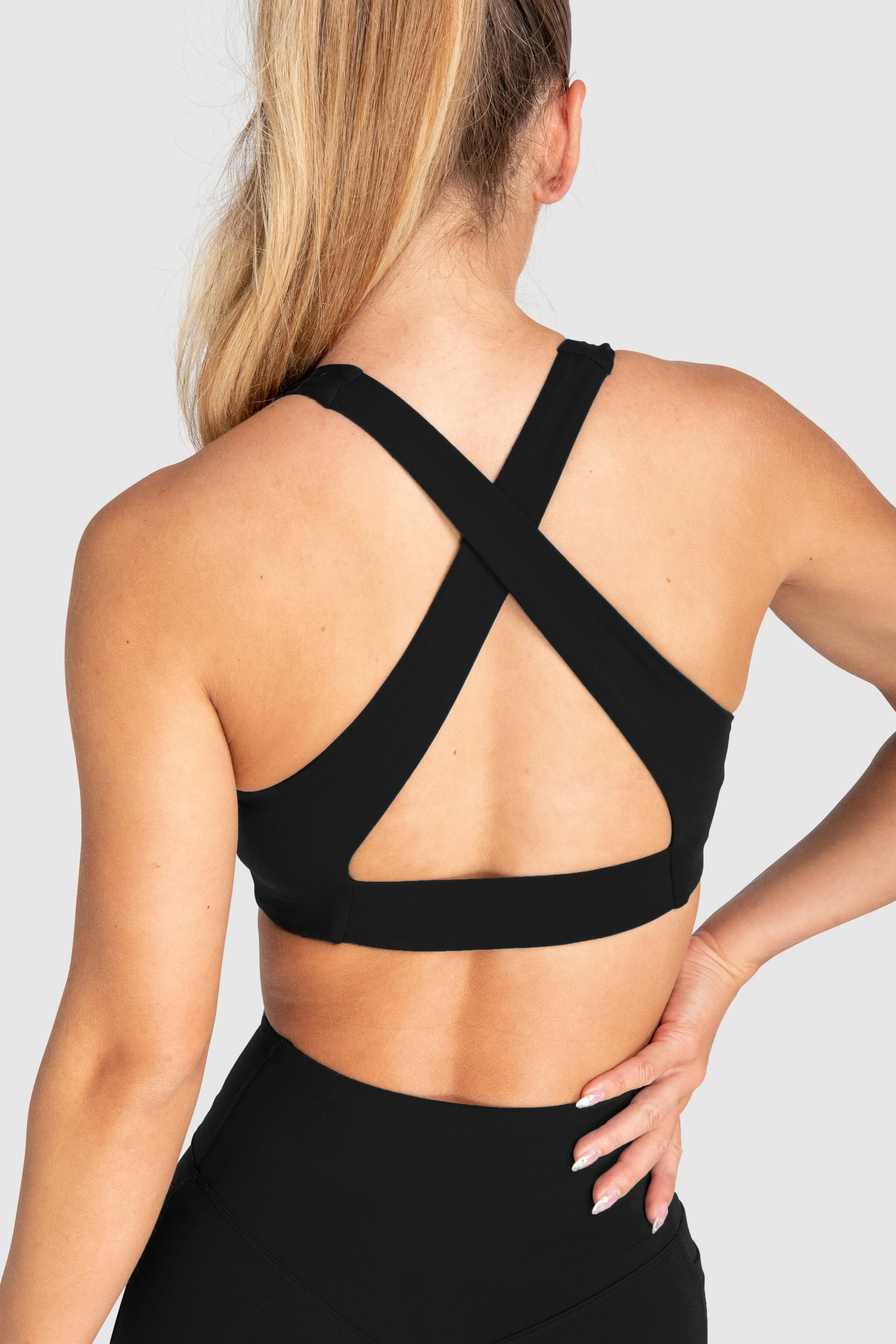 Desire V-Neck Crop - Black sold by DOYOUEVEN product image thumbnail 5