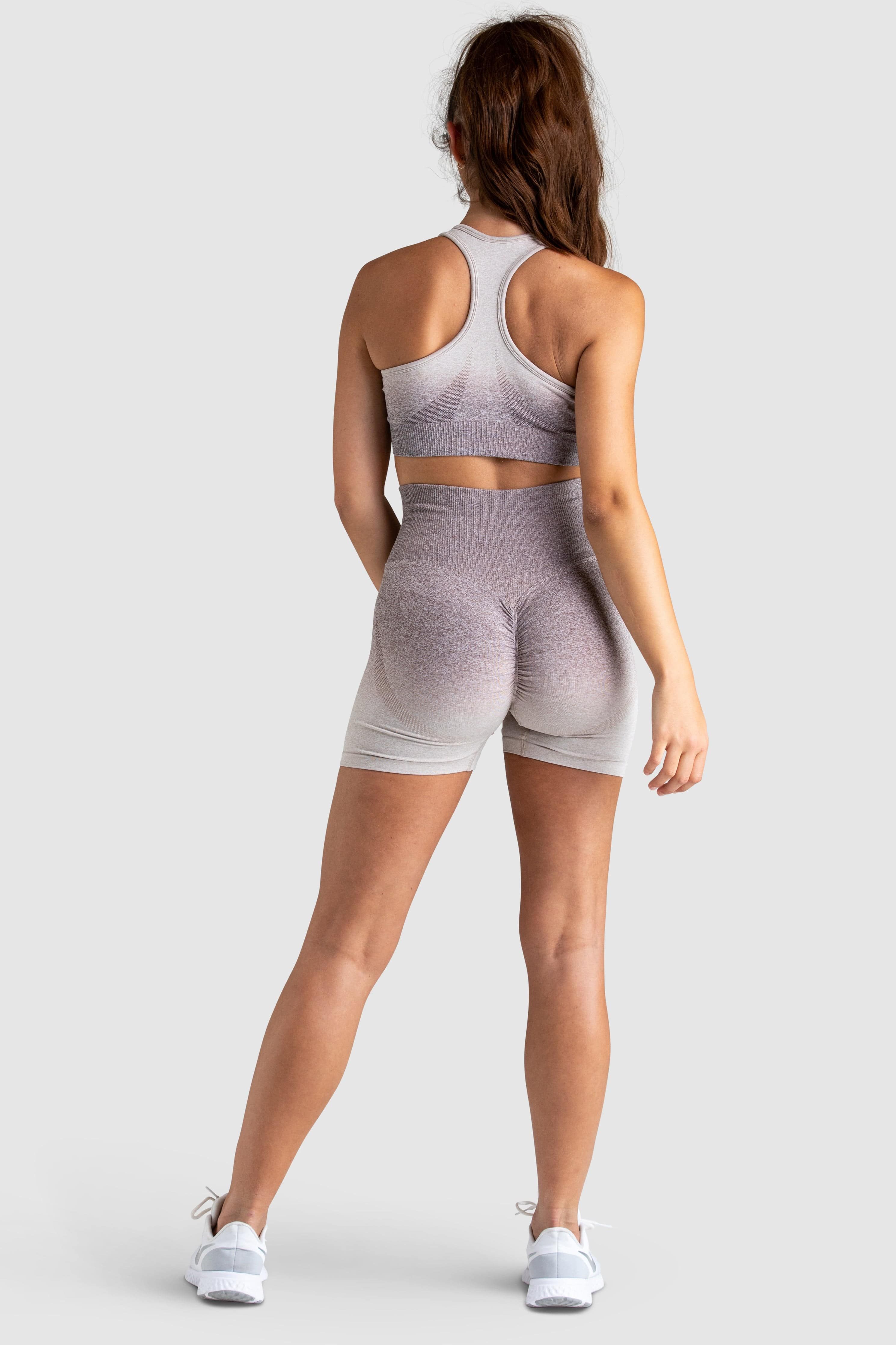Ombre Scrunch Seamless Shorts - Taupe sold by DOYOUEVEN product image thumbnail 5