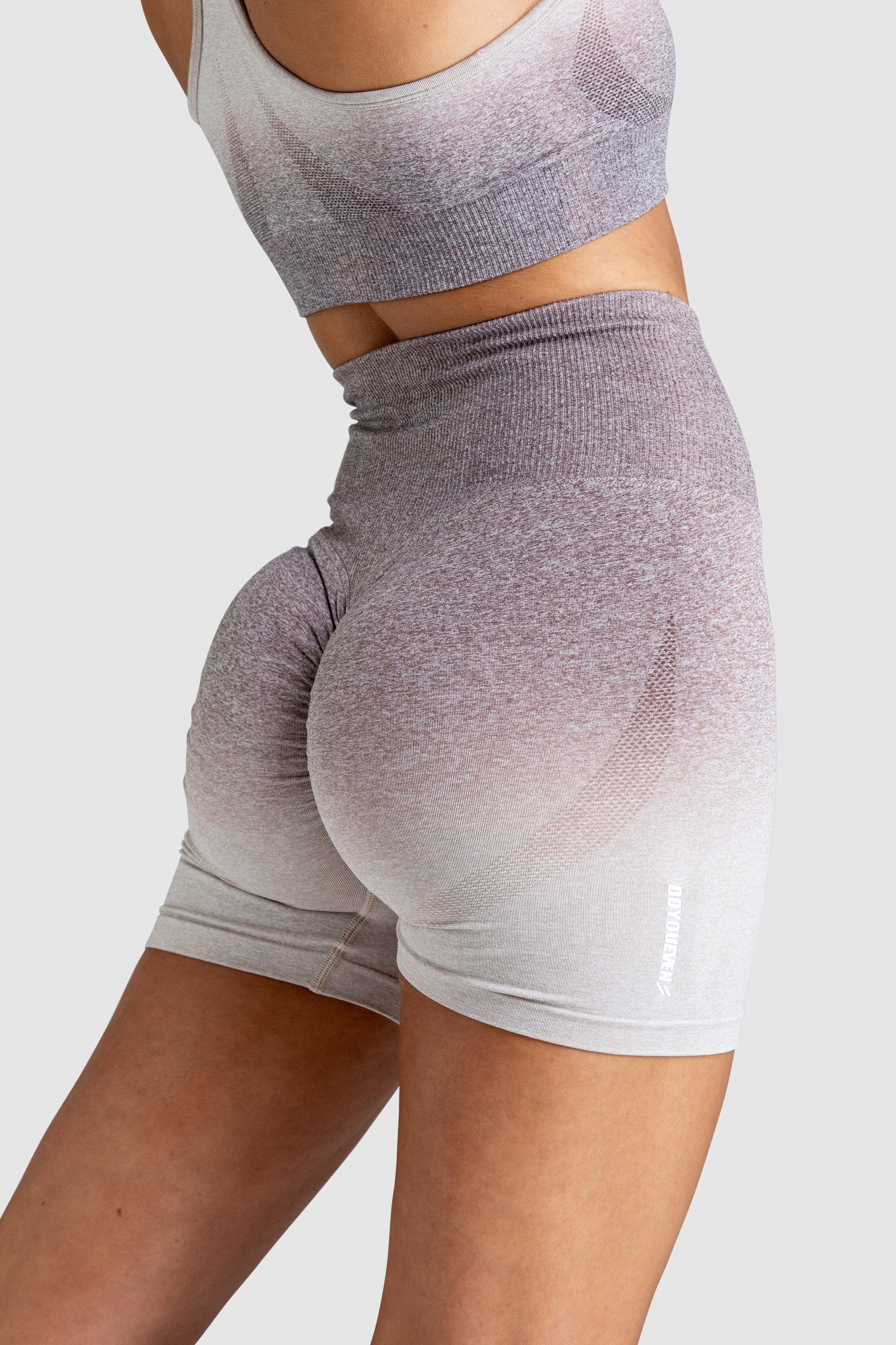 Ombre Scrunch Seamless Shorts - Taupe sold by DOYOUEVEN product image thumbnail 6