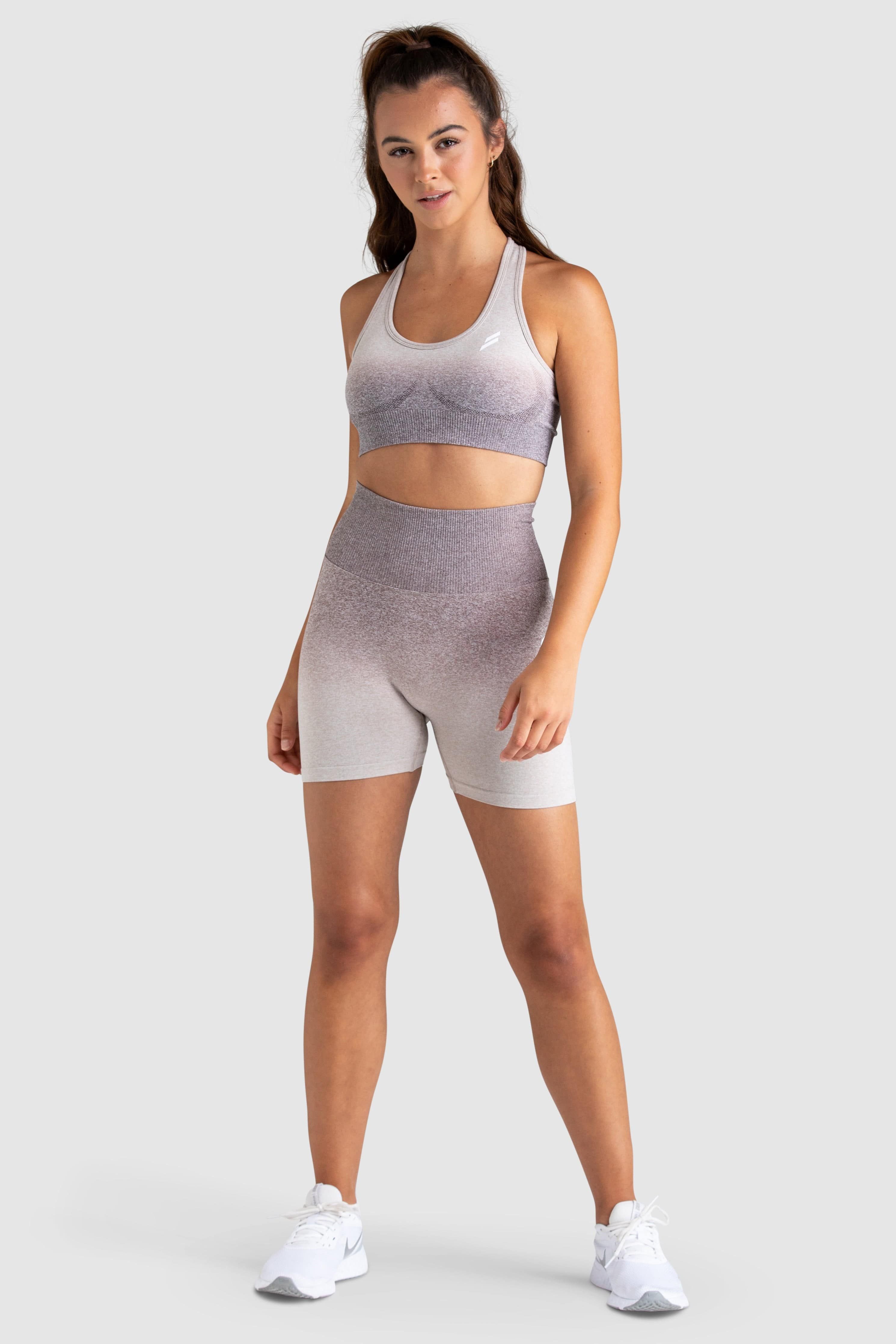 Ombre Scrunch Seamless Shorts - Taupe sold by DOYOUEVEN product image thumbnail 3