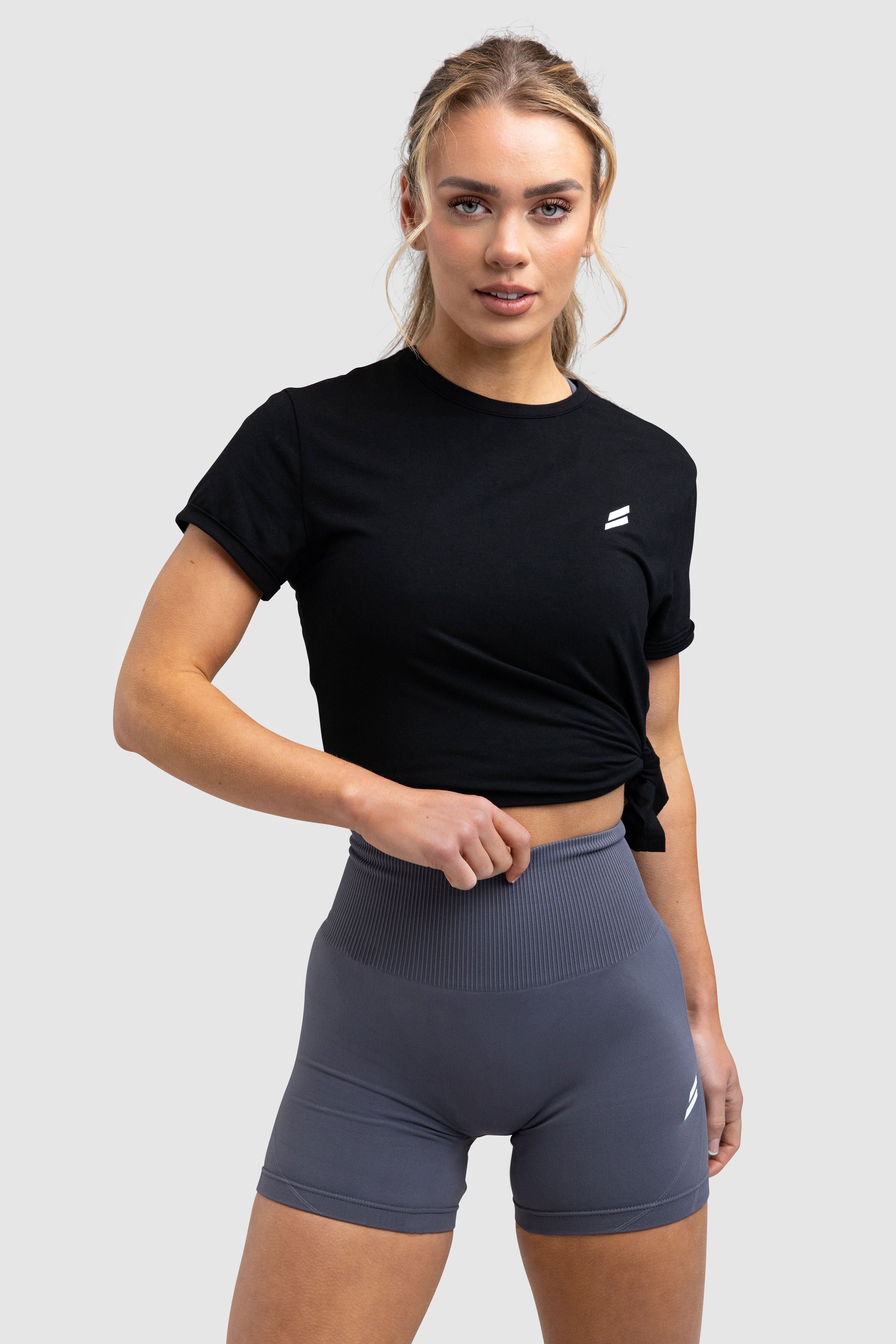 Tie-Up Tee - Black sold by DOYOUEVEN product image thumbnail 2