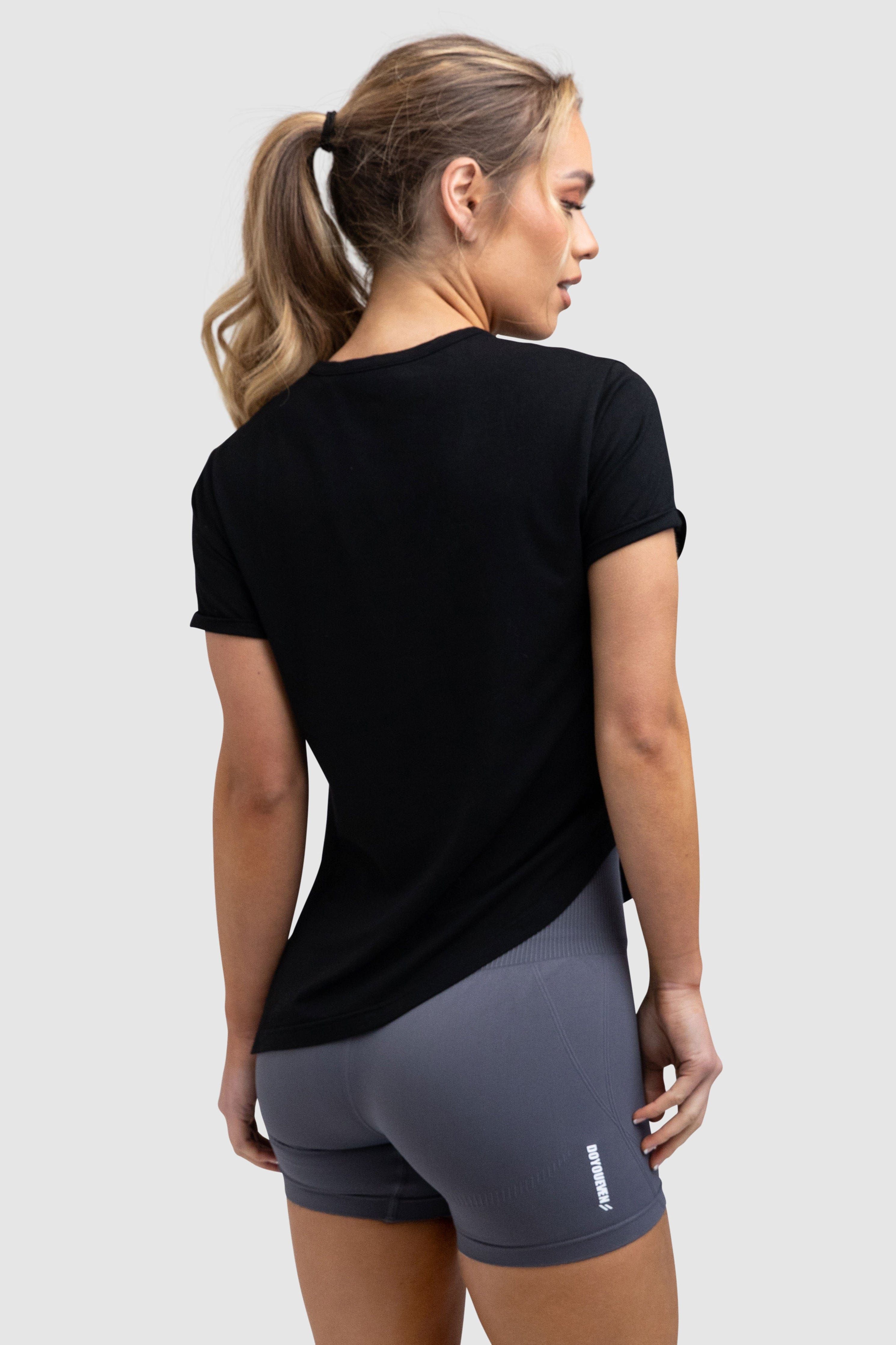 Tie-Up Tee - Black sold by DOYOUEVEN product image thumbnail 3