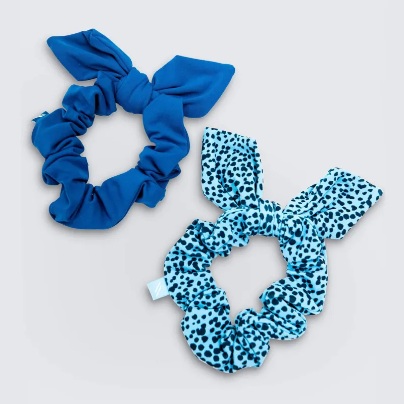 Excel+ Scrunchies - 2PK Ocean Blue/Ocean Speckle sold by DOYOUEVEN