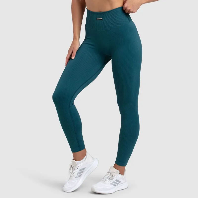 Ribbed Seamless Leggings - Forest Green sold by DOYOUEVEN