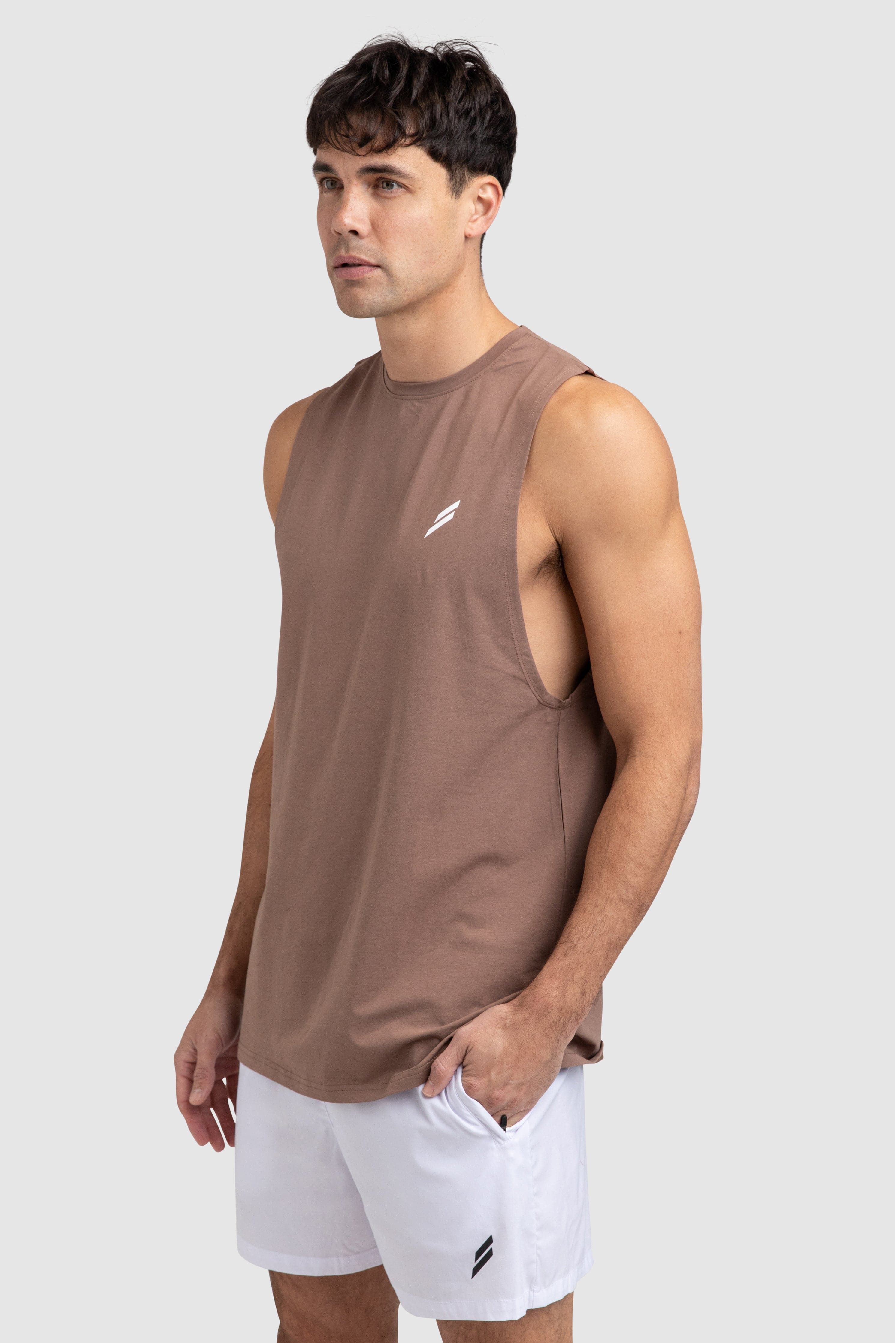 Mark Muscle Tank V3 - Light Brown sold by DOYOUEVEN product image thumbnail 4