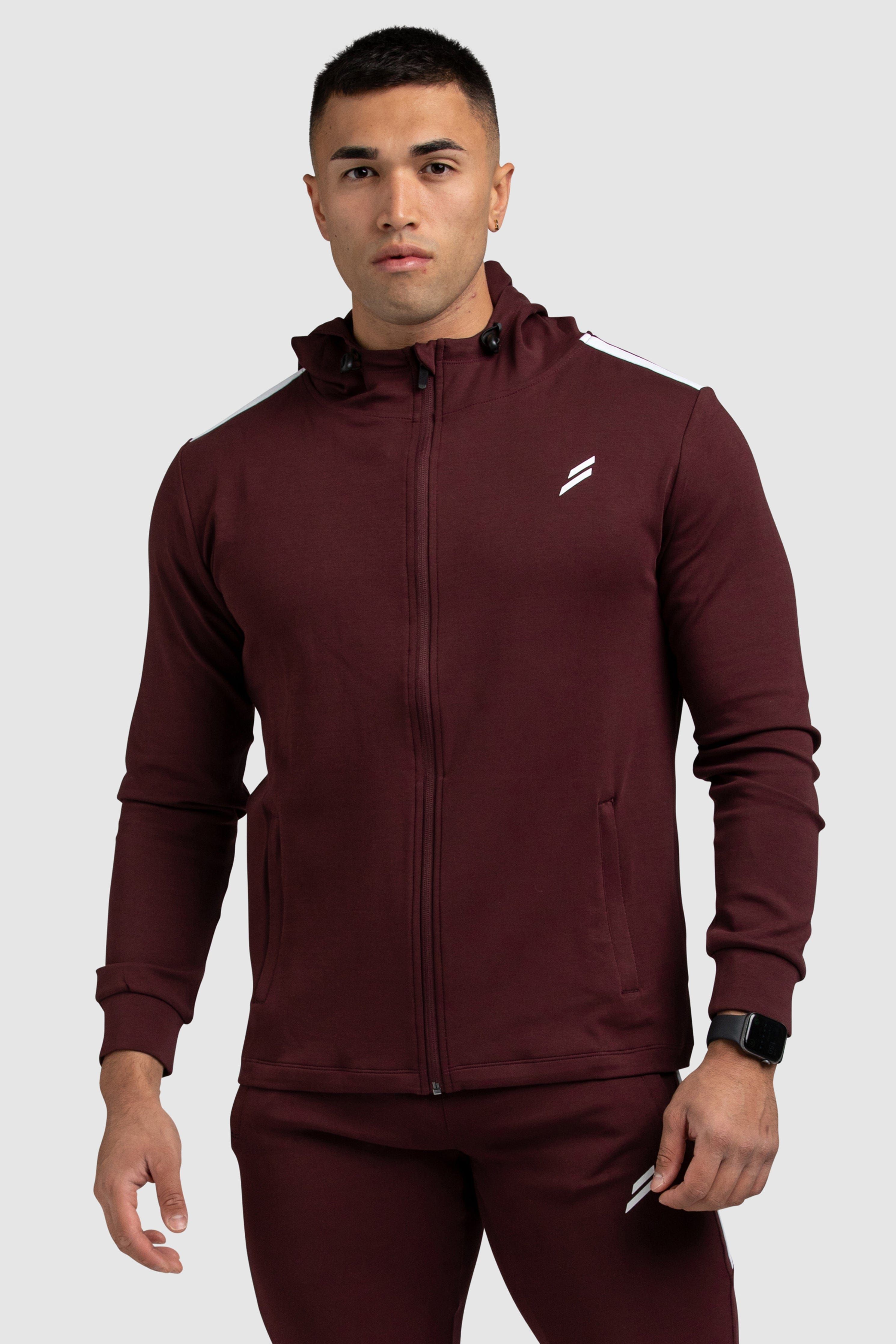 Dual Stripe Hoodie - Deep Burgundy sold by DOYOUEVEN product image thumbnail 2