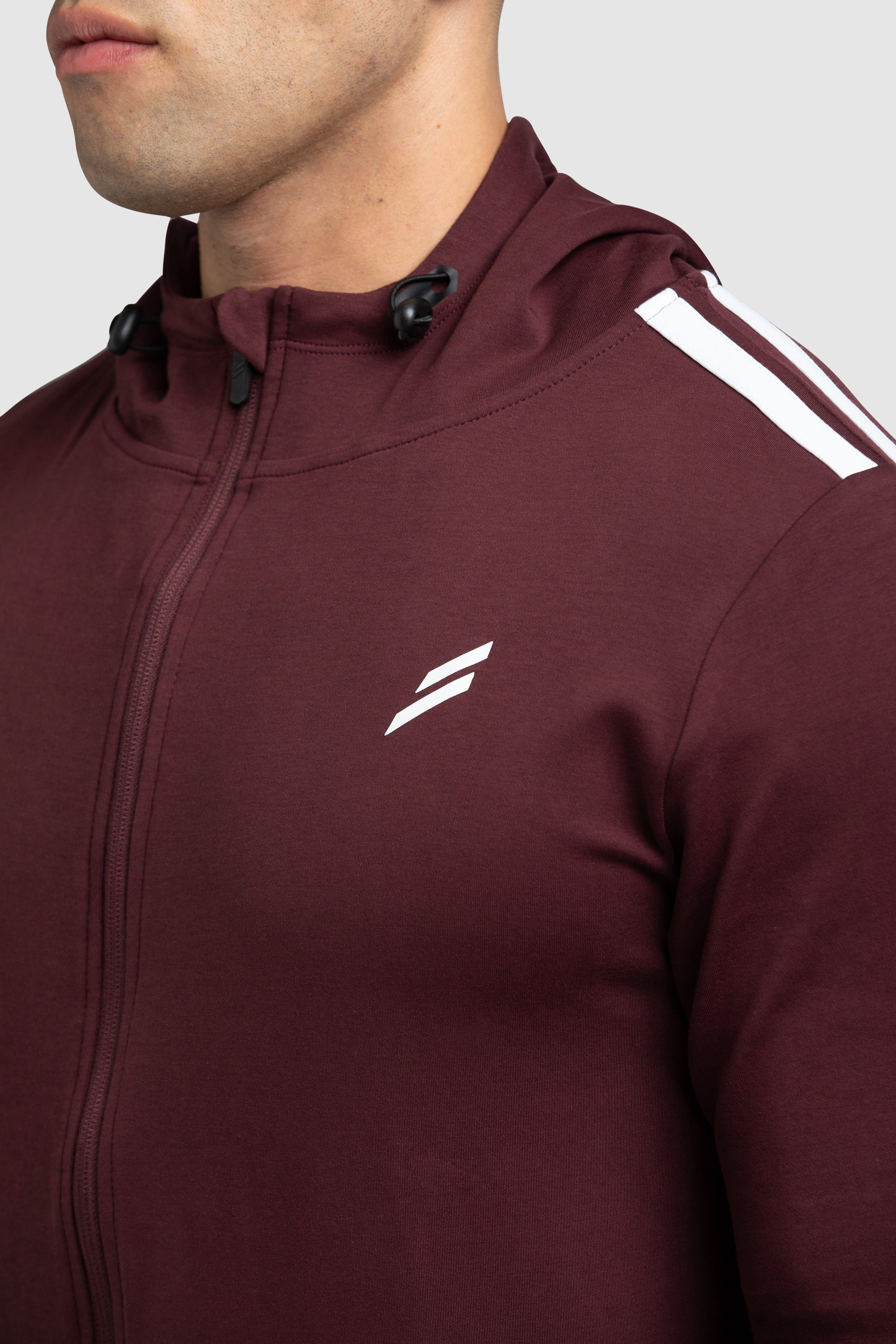 Dual Stripe Hoodie - Deep Burgundy sold by DOYOUEVEN product image thumbnail 5