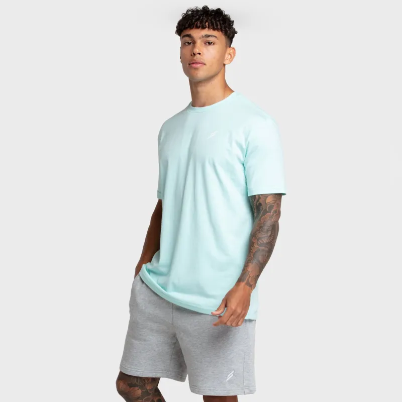 Essential Regular Fit Tee - Aqua Blue sold by DOYOUEVEN