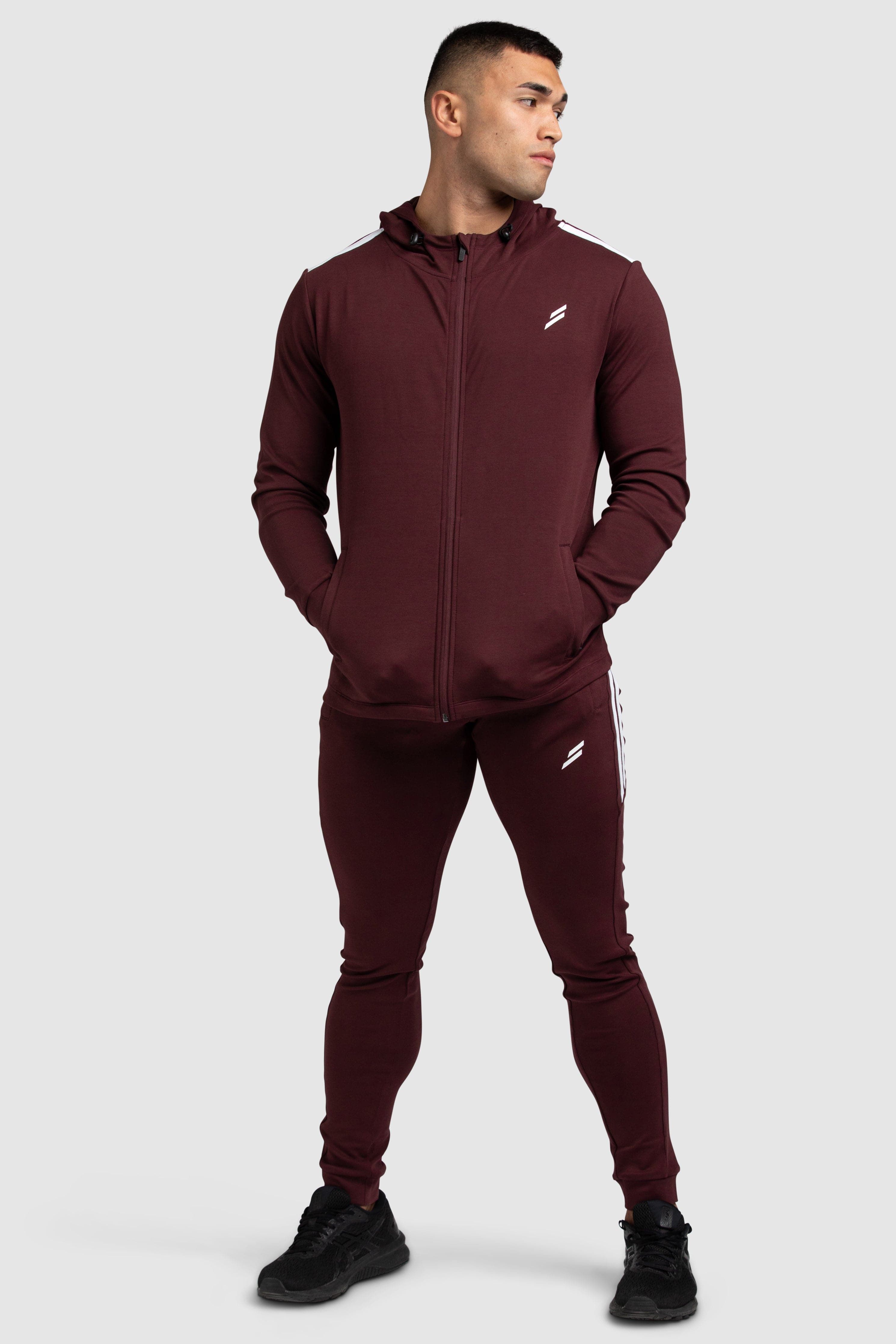 Dual Stripe Hoodie - Deep Burgundy sold by DOYOUEVEN product image thumbnail 6