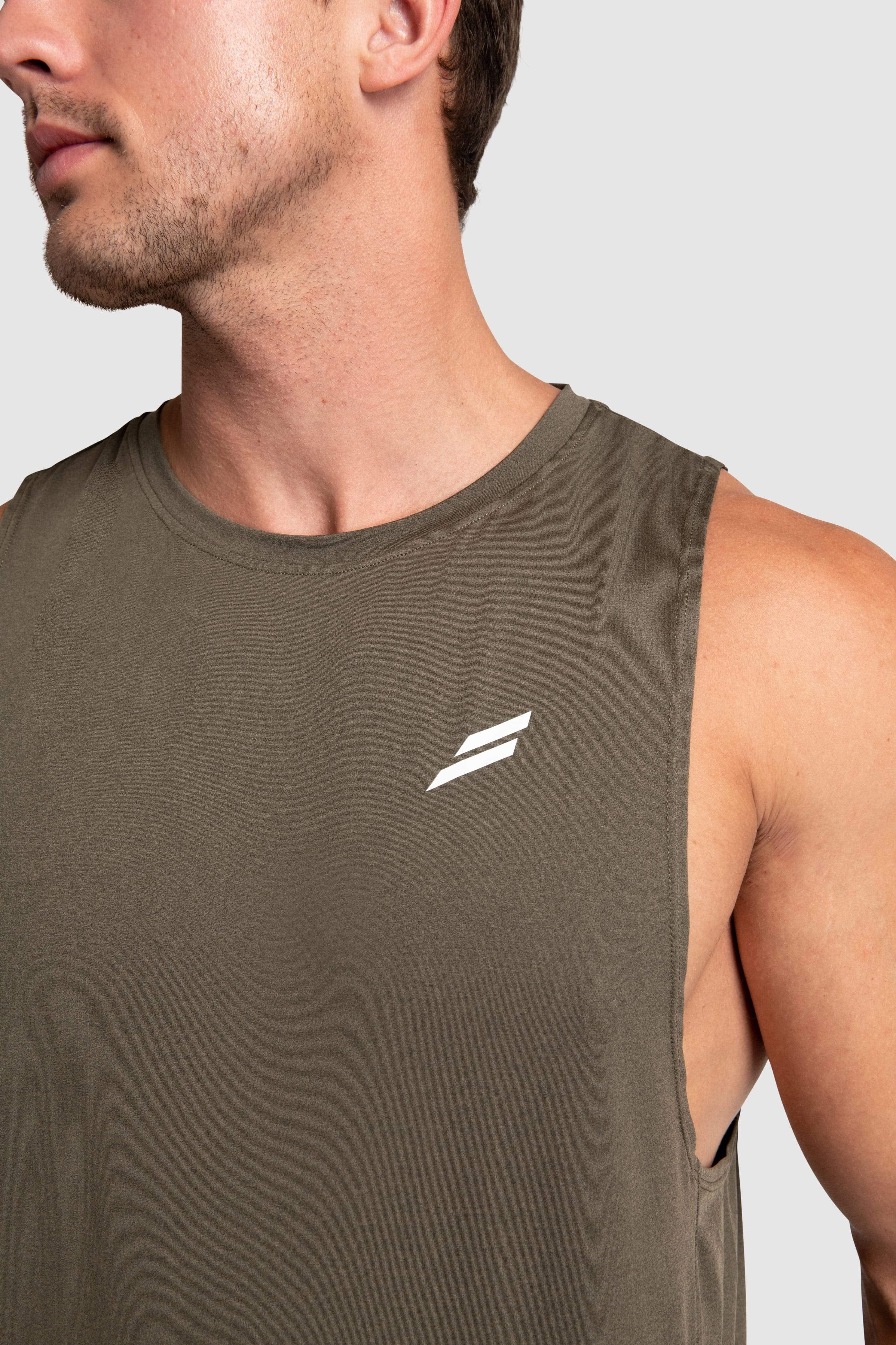 Puremotion Muscle Tank V2 - Combat Green sold by DOYOUEVEN product image thumbnail 5