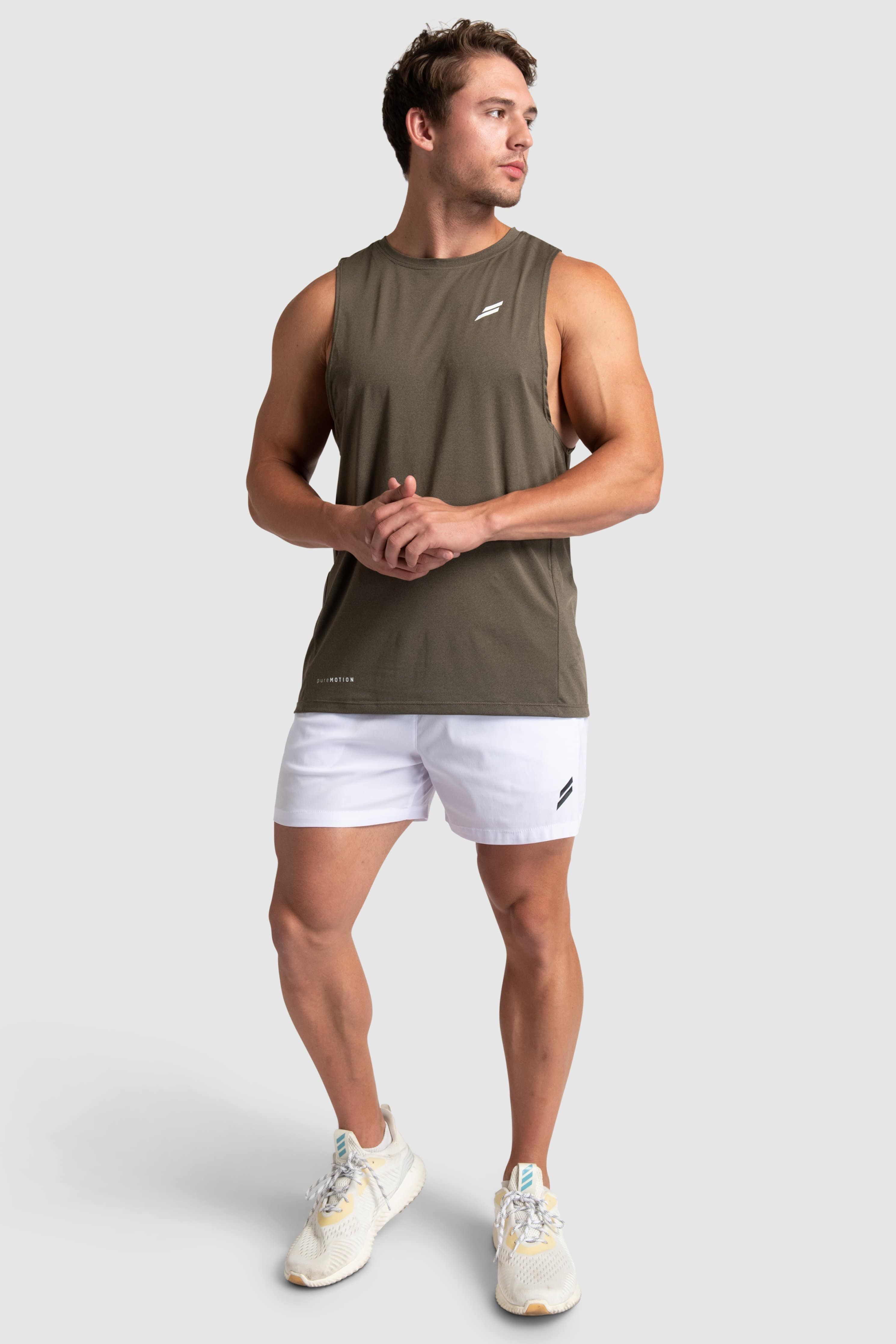Puremotion Muscle Tank V2 - Combat Green sold by DOYOUEVEN product image thumbnail 2