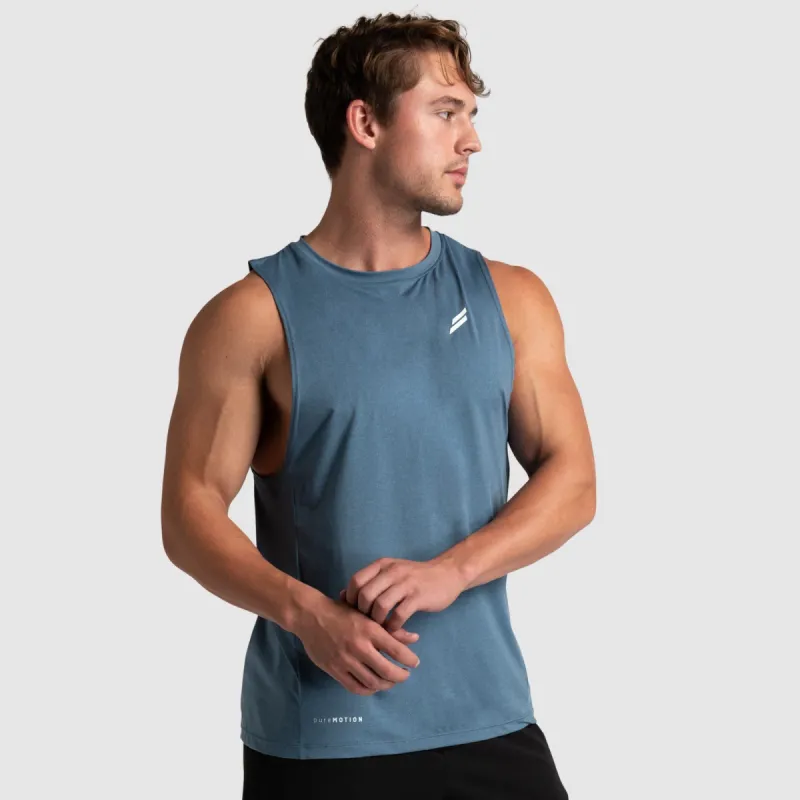 Puremotion Muscle Tank V2 - Steel Blue sold by DOYOUEVEN