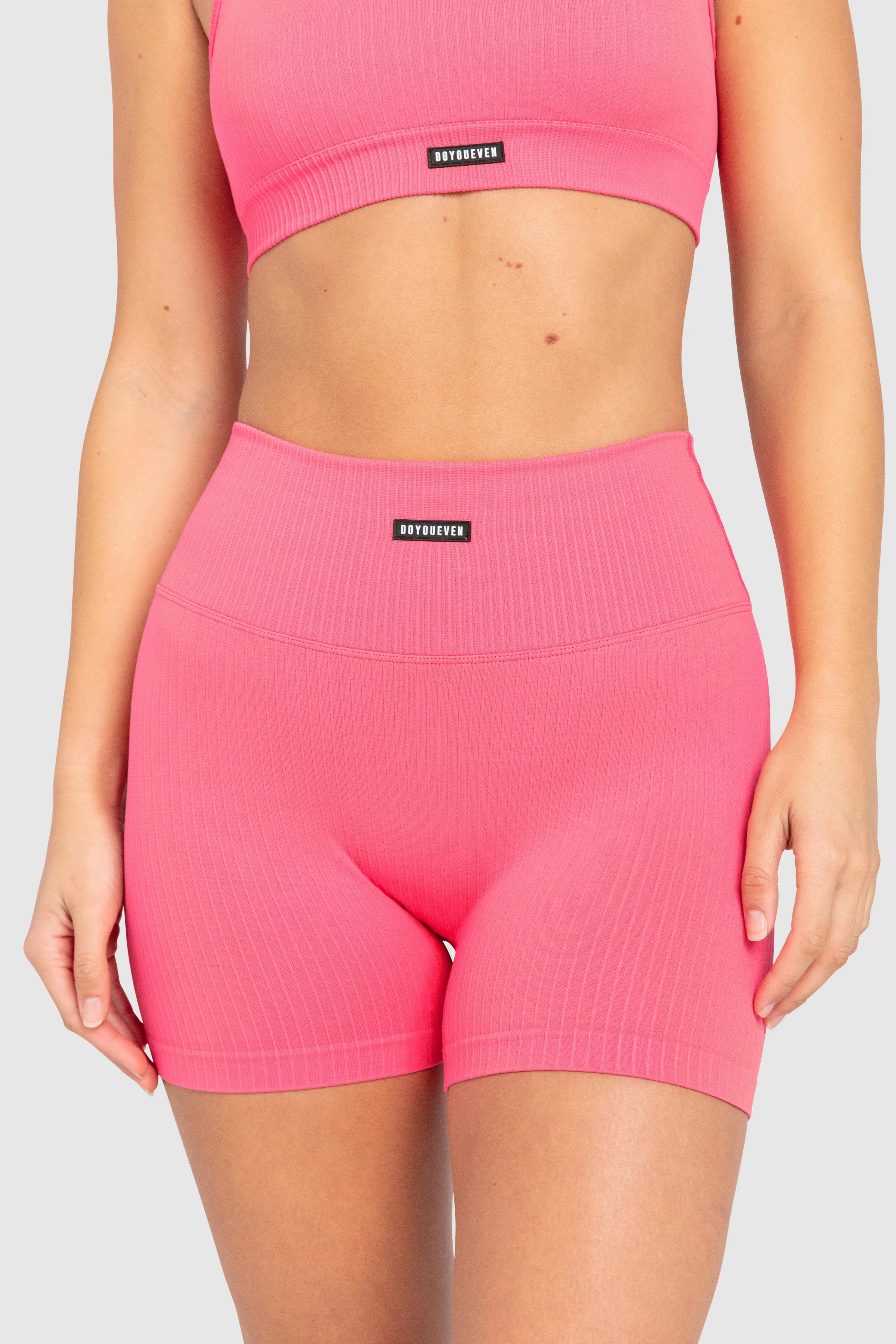 Ribbed Seamless Shorts - Watermelon Pink sold by DOYOUEVEN product image thumbnail 3
