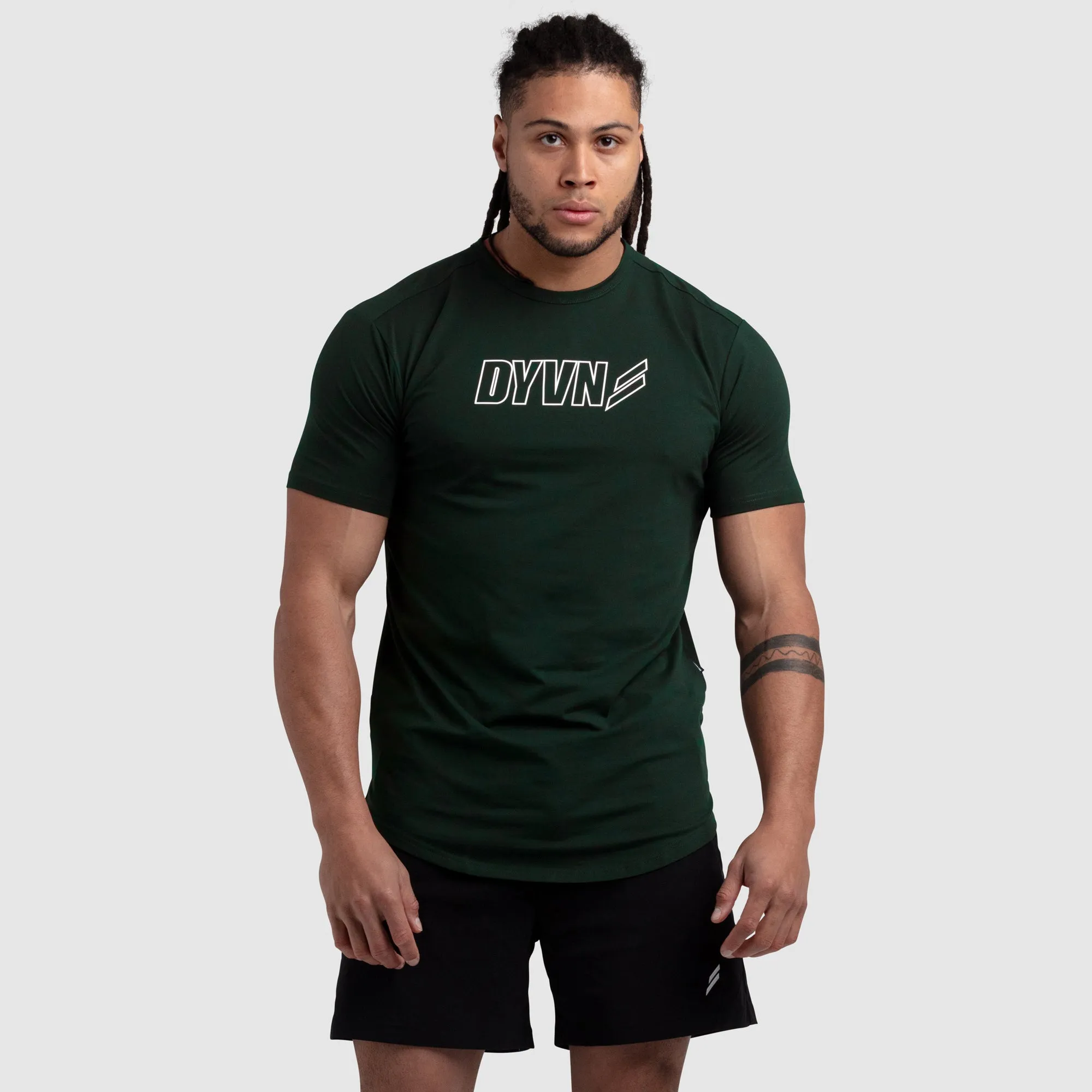 DYVN Drop Tee 'Outlined' - Green sold by DOYOUEVEN