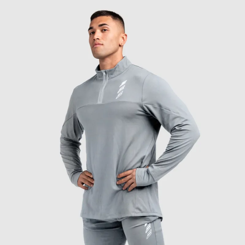Revive ¼ Zip Pullover - Cool Grey sold by DOYOUEVEN