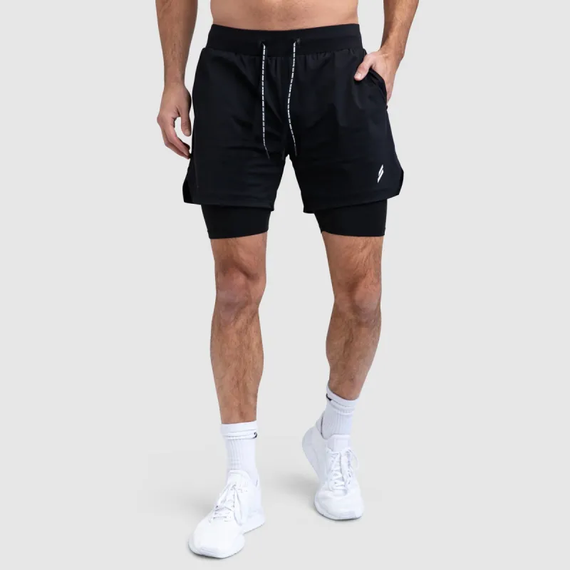 Level Up Shorts - Black sold by DOYOUEVEN