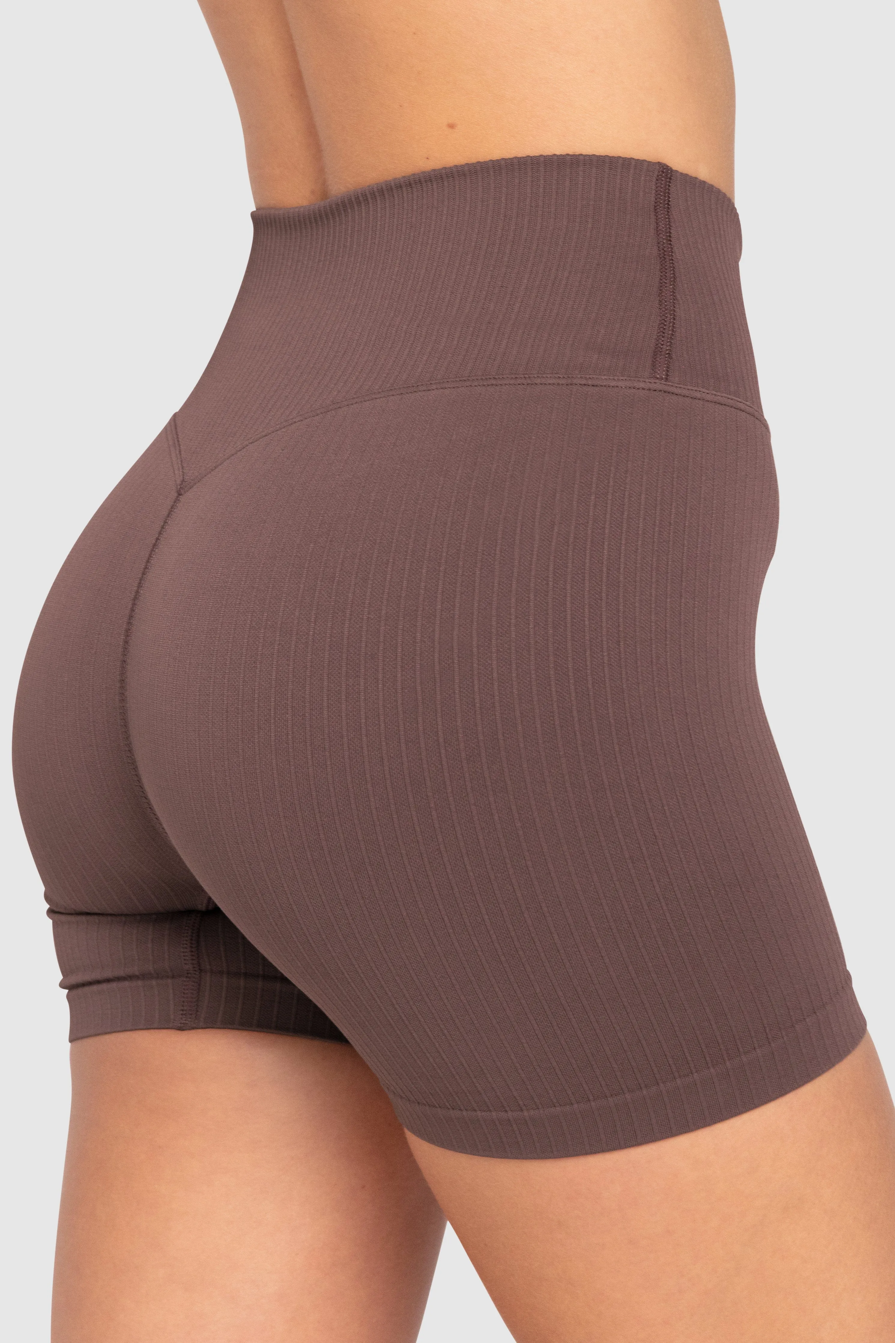 Ribbed Seamless Shorts - Espresso Brown sold by DOYOUEVEN product image thumbnail 5