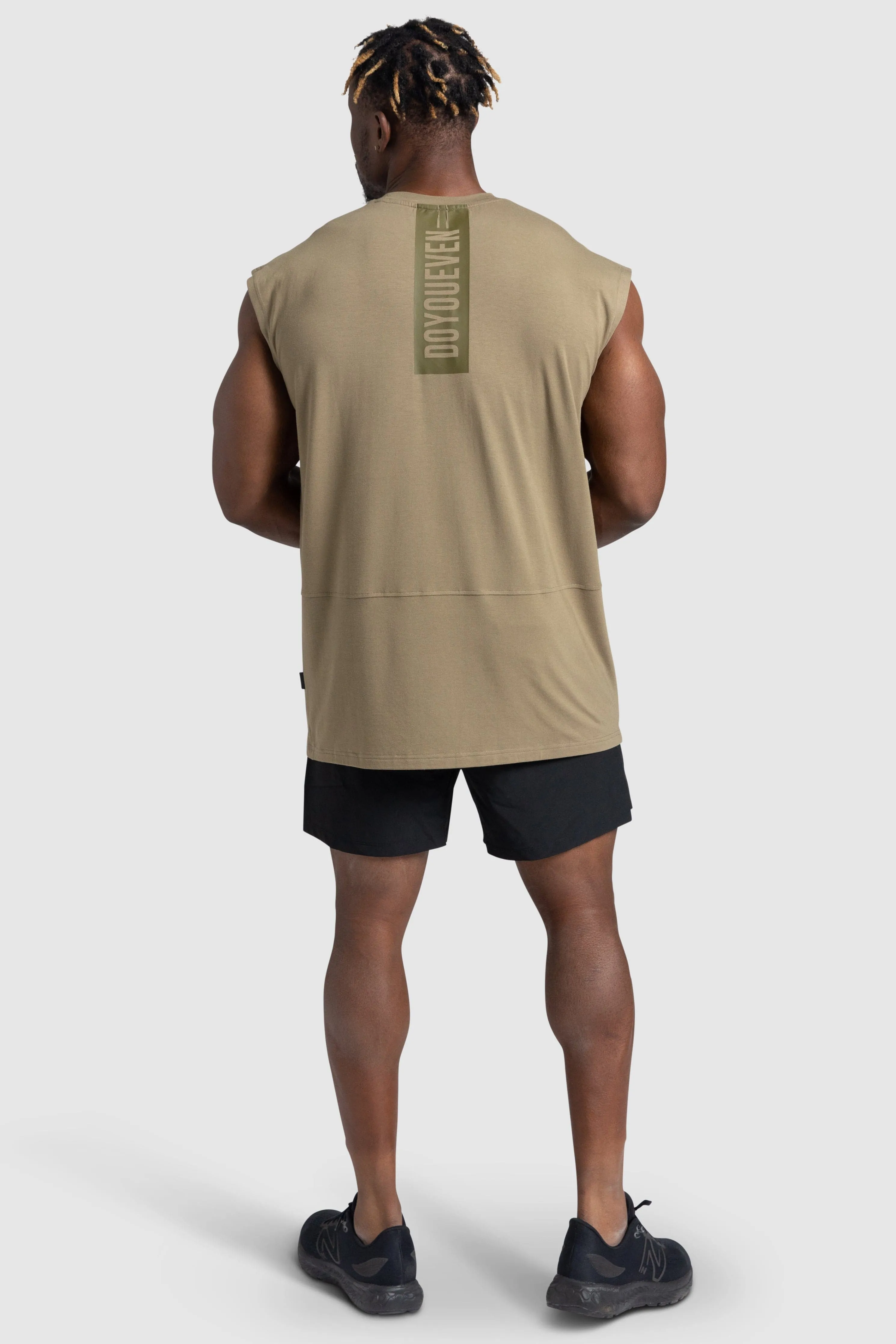 Energy Oversize Cutoff Tank - Olive sold by DOYOUEVEN product image thumbnail 3