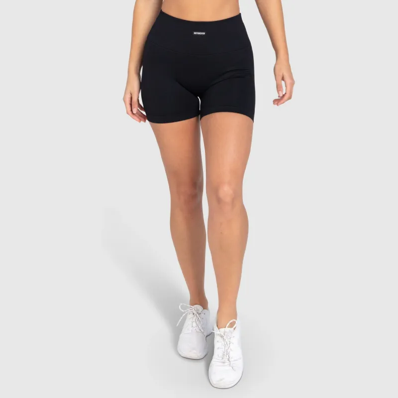 Ribbed Seamless Shorts - Midnight Black sold by DOYOUEVEN