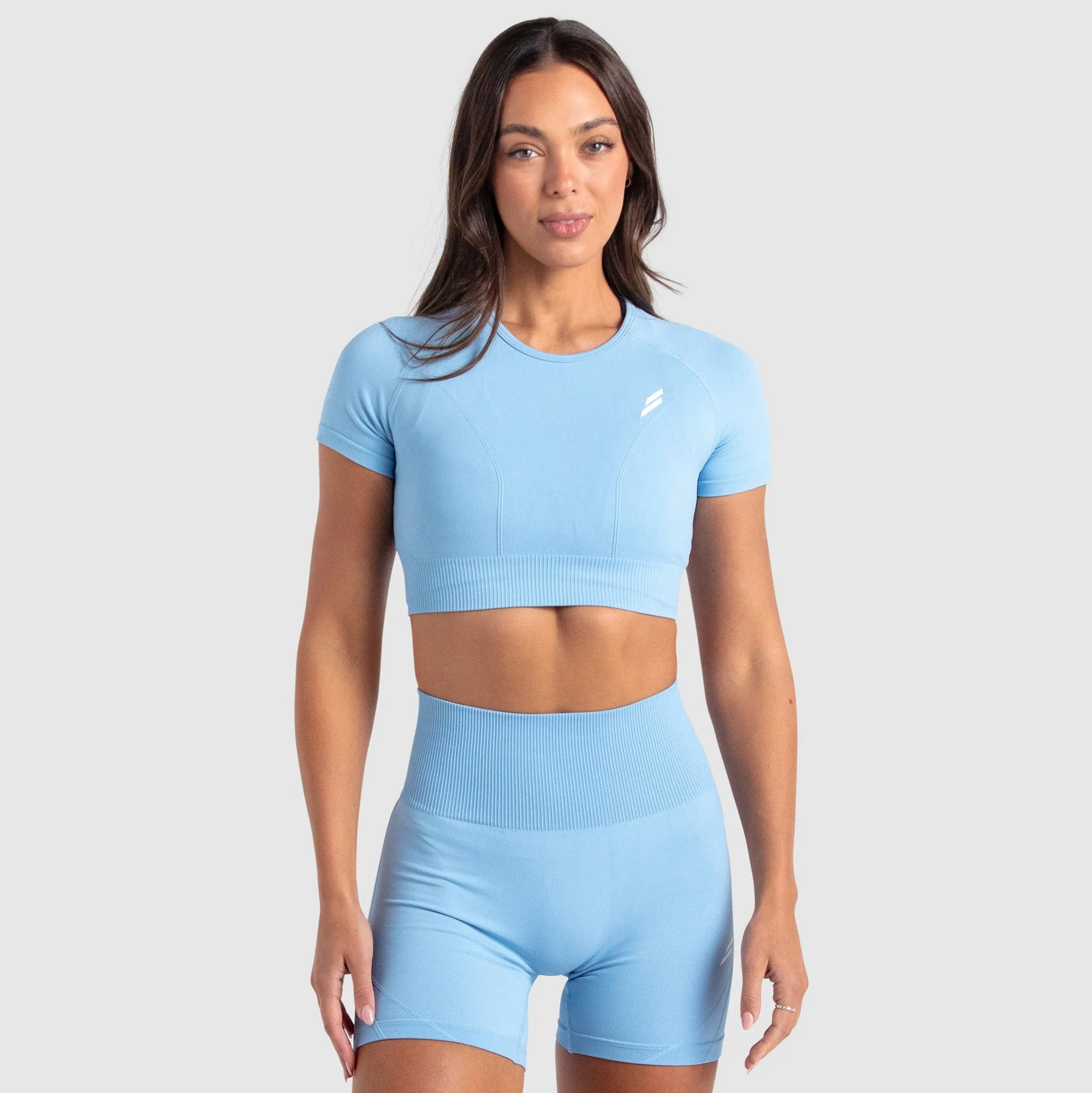 Hyperflex 2 Cropped Tee - Sky Blue sold by DOYOUEVEN