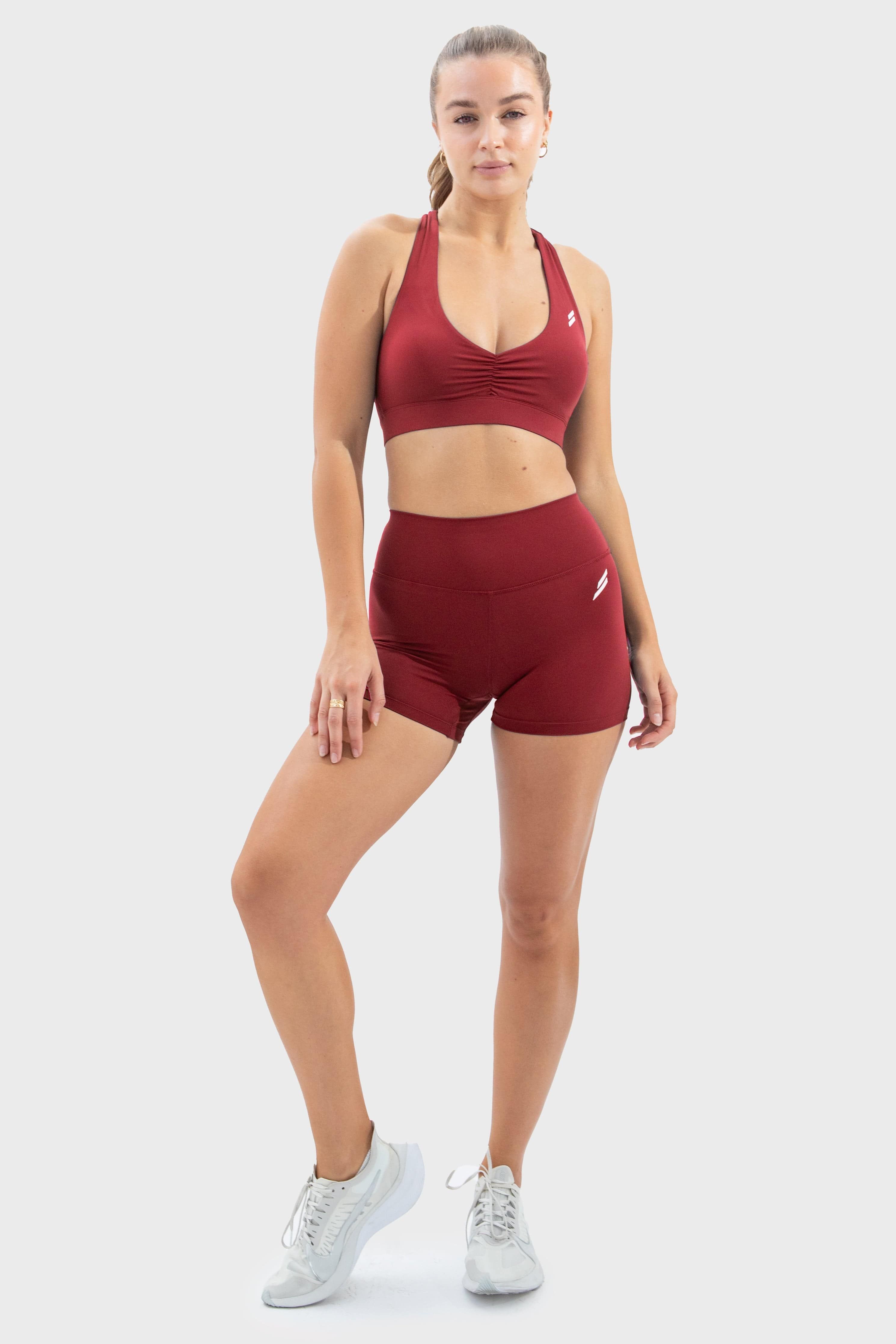 Evoke Scrunch Crop - Red sold by DOYOUEVEN product image thumbnail 5