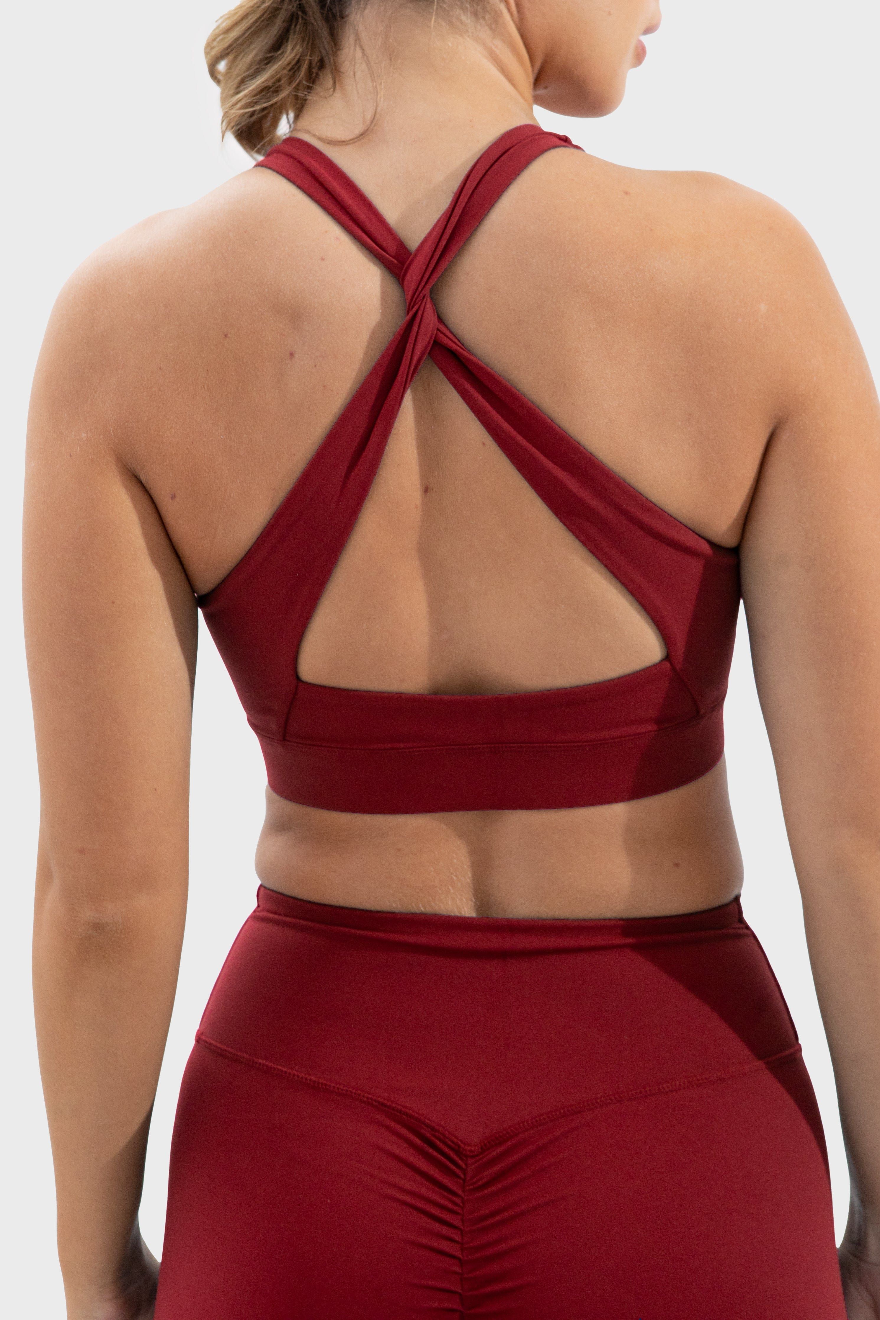 Evoke Scrunch Crop - Red sold by DOYOUEVEN product image thumbnail 6