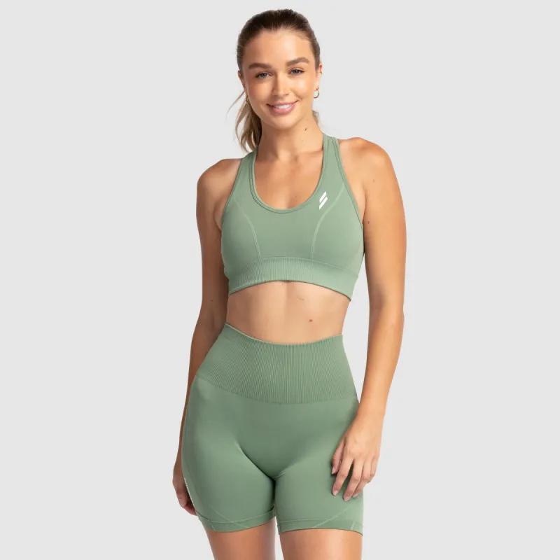 Hyperflex 2 Crop - Soft Khaki Green sold by DOYOUEVEN