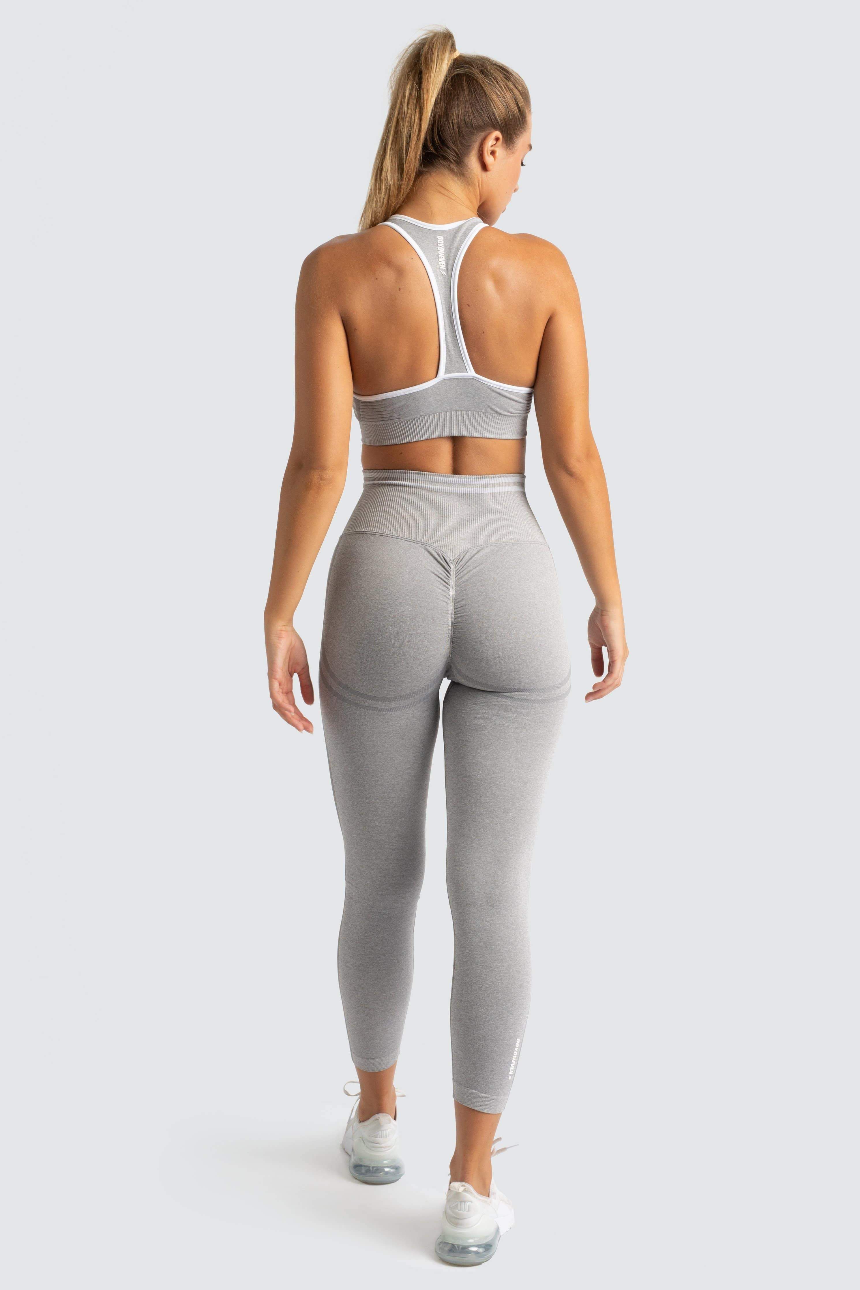 DYE Scrunch Seamless Leggings - Grey Marl sold by DOYOUEVEN product image thumbnail 5
