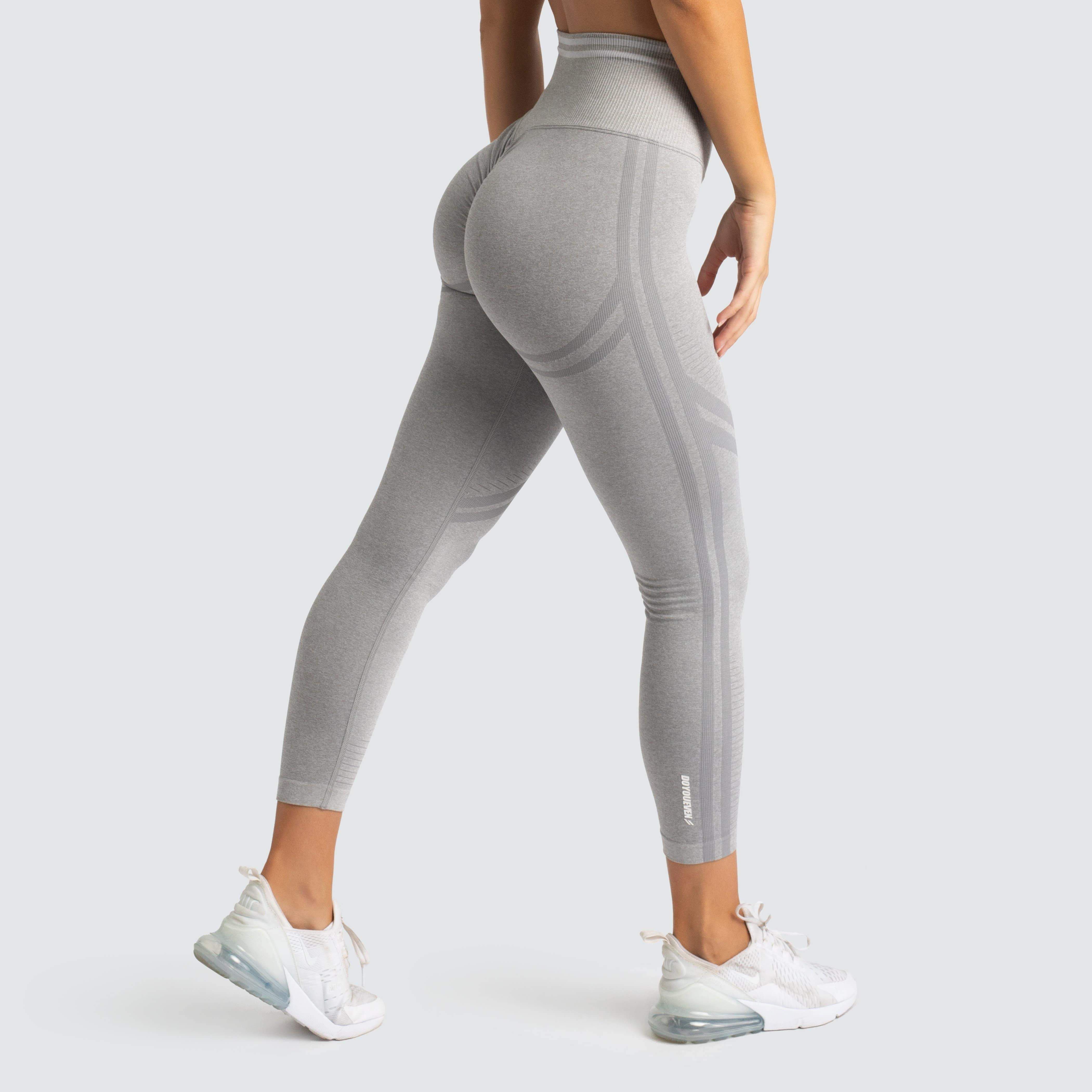 DYE Scrunch Seamless Leggings - Grey Marl sold by DOYOUEVEN