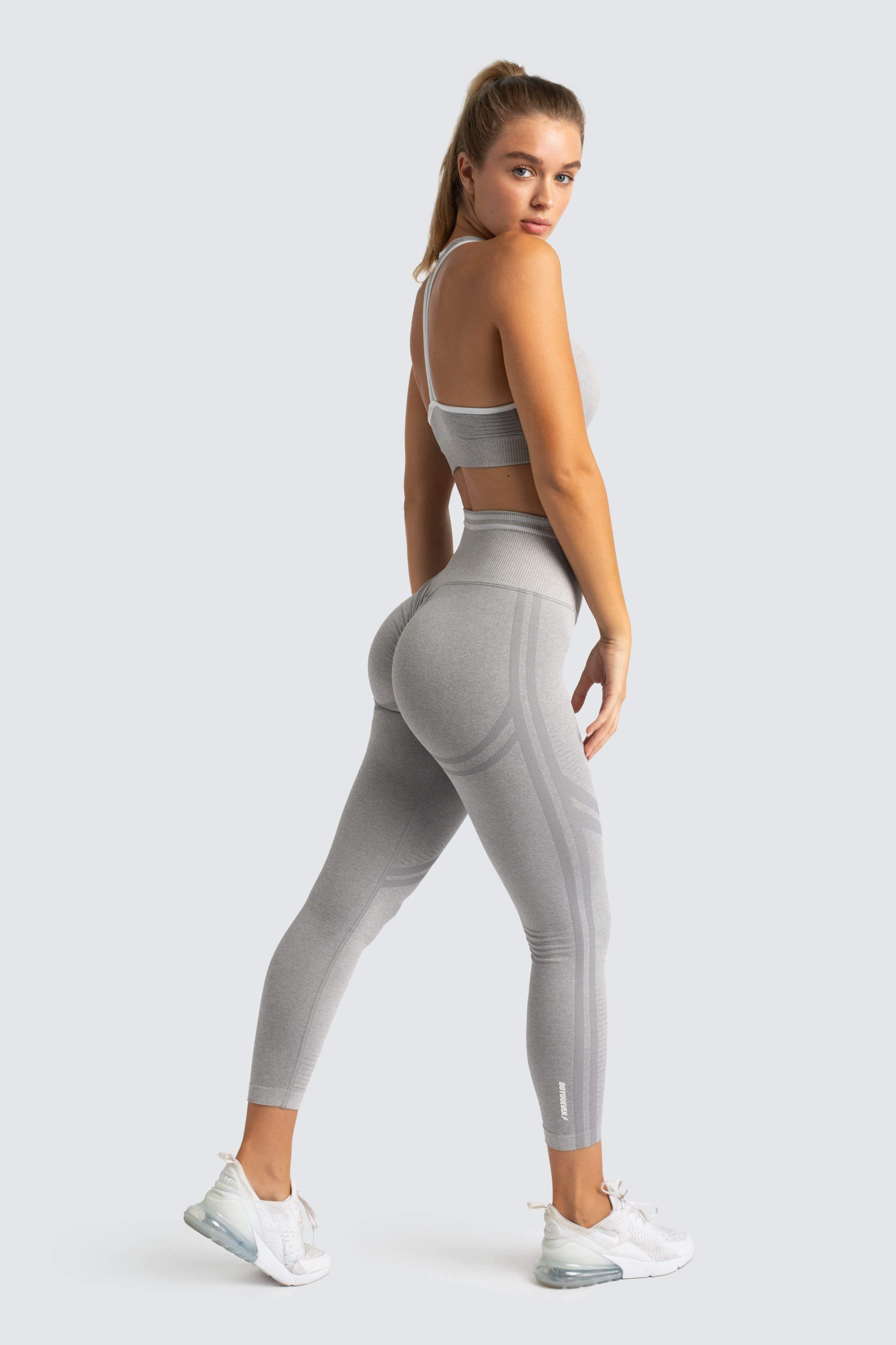 DYE Scrunch Seamless Leggings - Grey Marl sold by DOYOUEVEN product image thumbnail 4