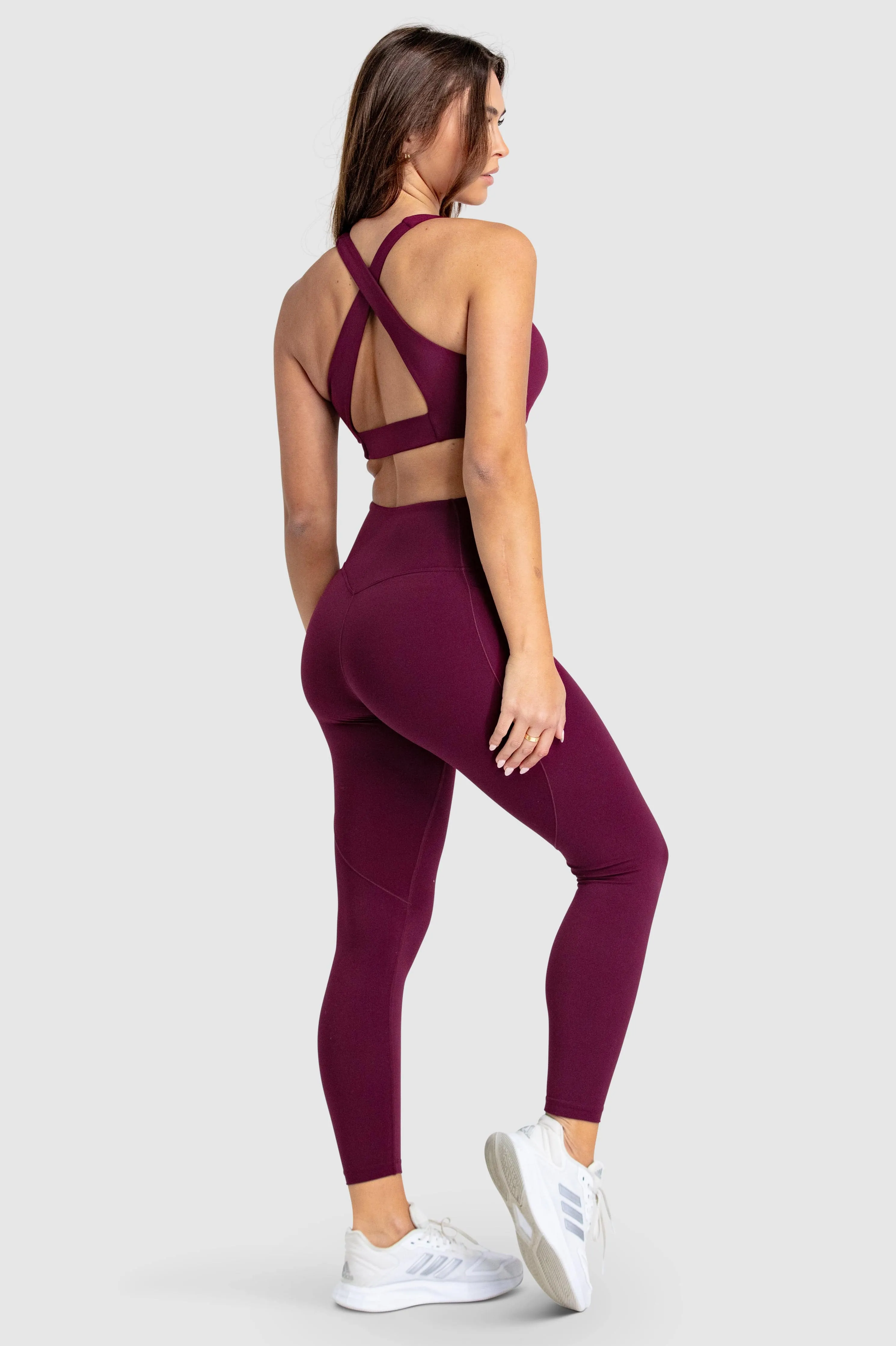 Desire V-Neck Crop - Wine Red sold by DOYOUEVEN product image thumbnail 4