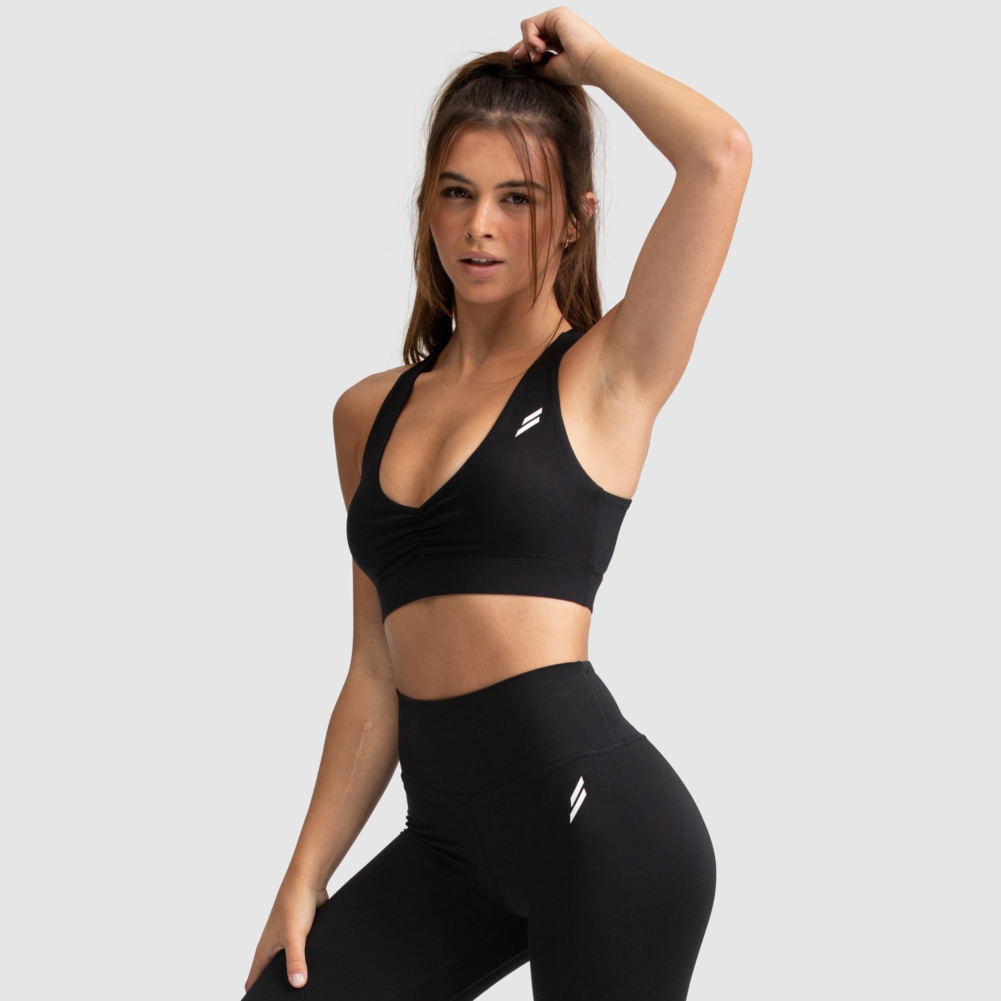 Evoke Scrunch Crop - Black sold by DOYOUEVEN