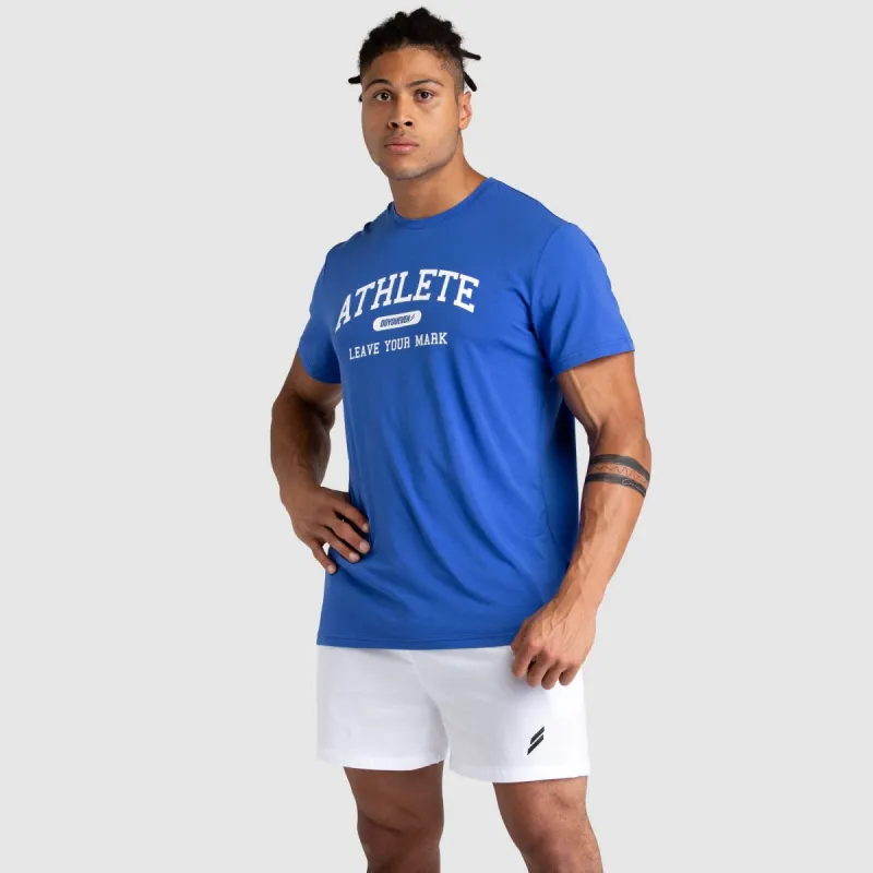 Athlete Regular Fit Tee - Blue sold by DOYOUEVEN