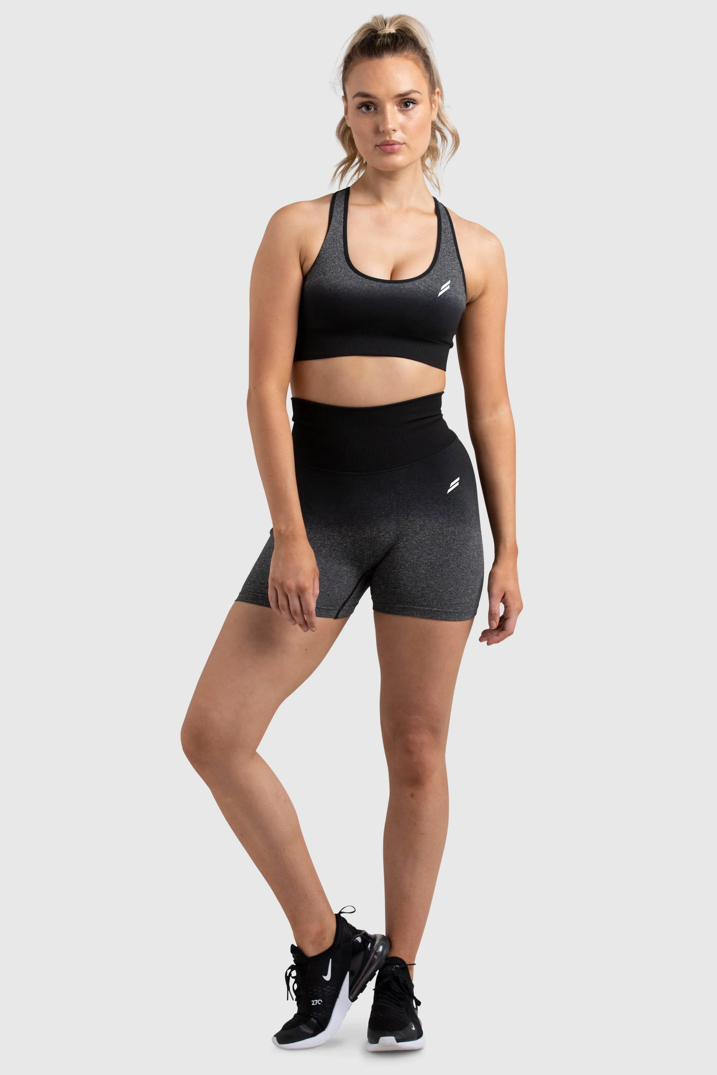 Ombre Scrunch Seamless Shorts - Black sold by DOYOUEVEN product image thumbnail 3