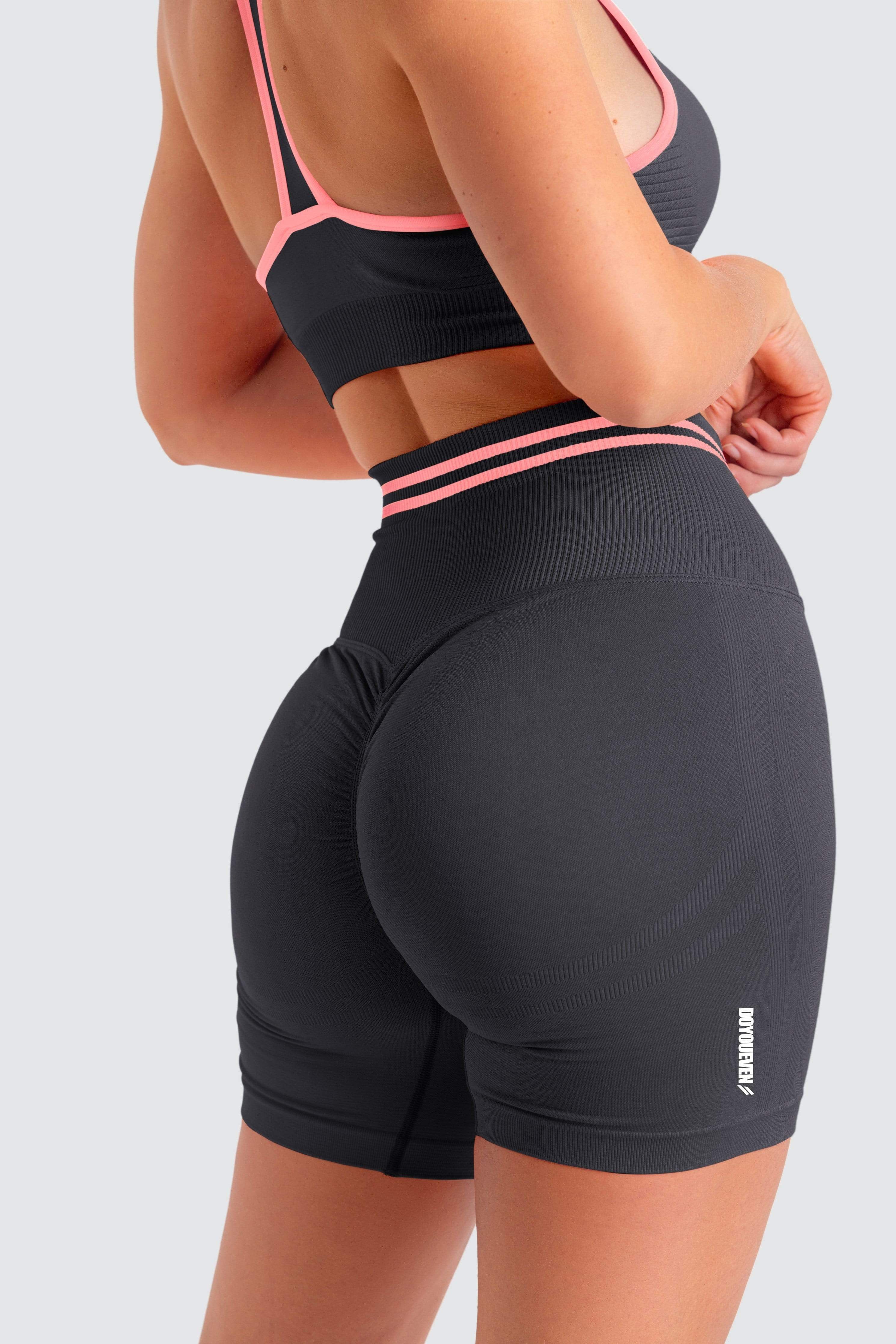 DYE Scrunch Seamless Shorts - Cool Charcoal sold by DOYOUEVEN product image thumbnail 4