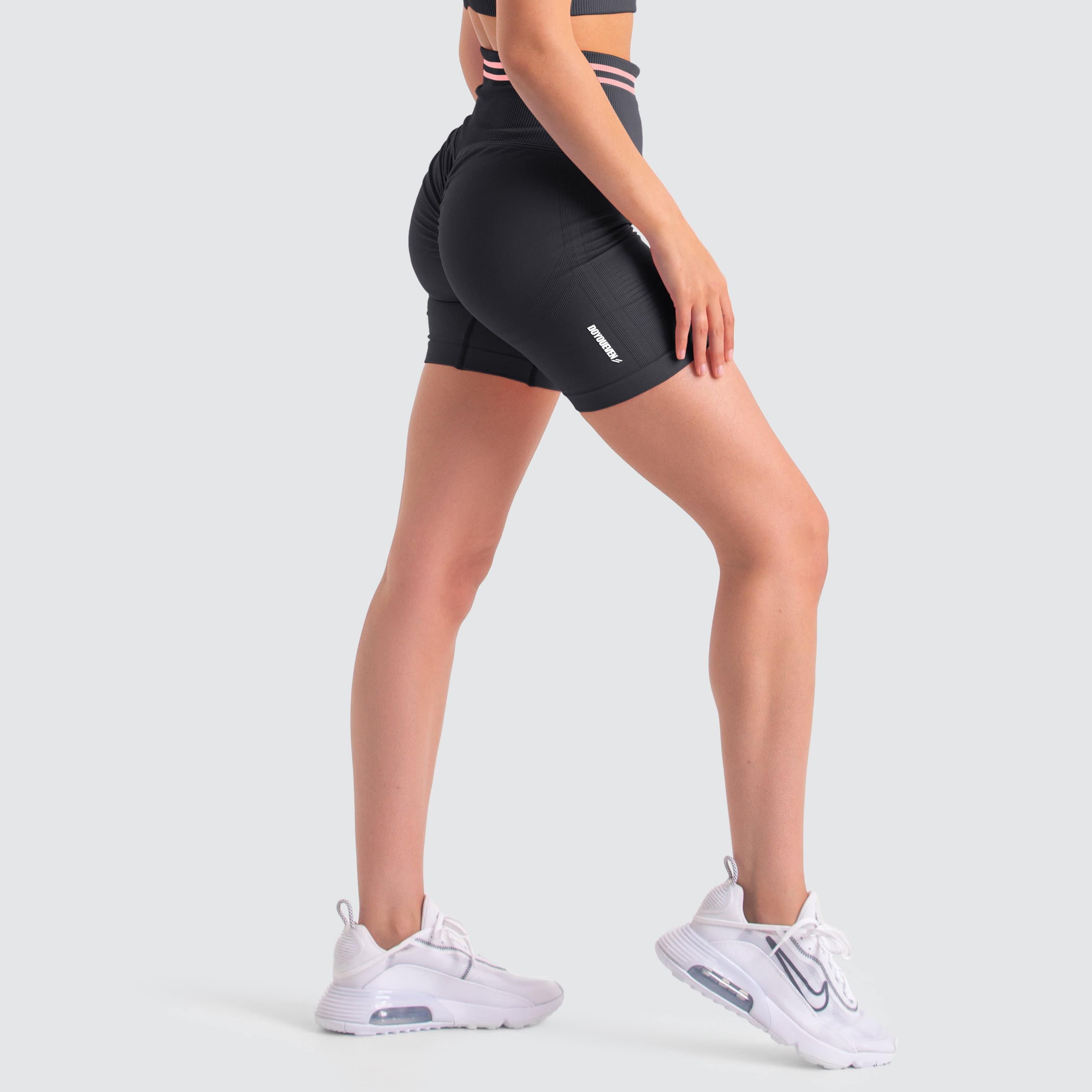 DYE Scrunch Seamless Shorts - Cool Charcoal sold by DOYOUEVEN